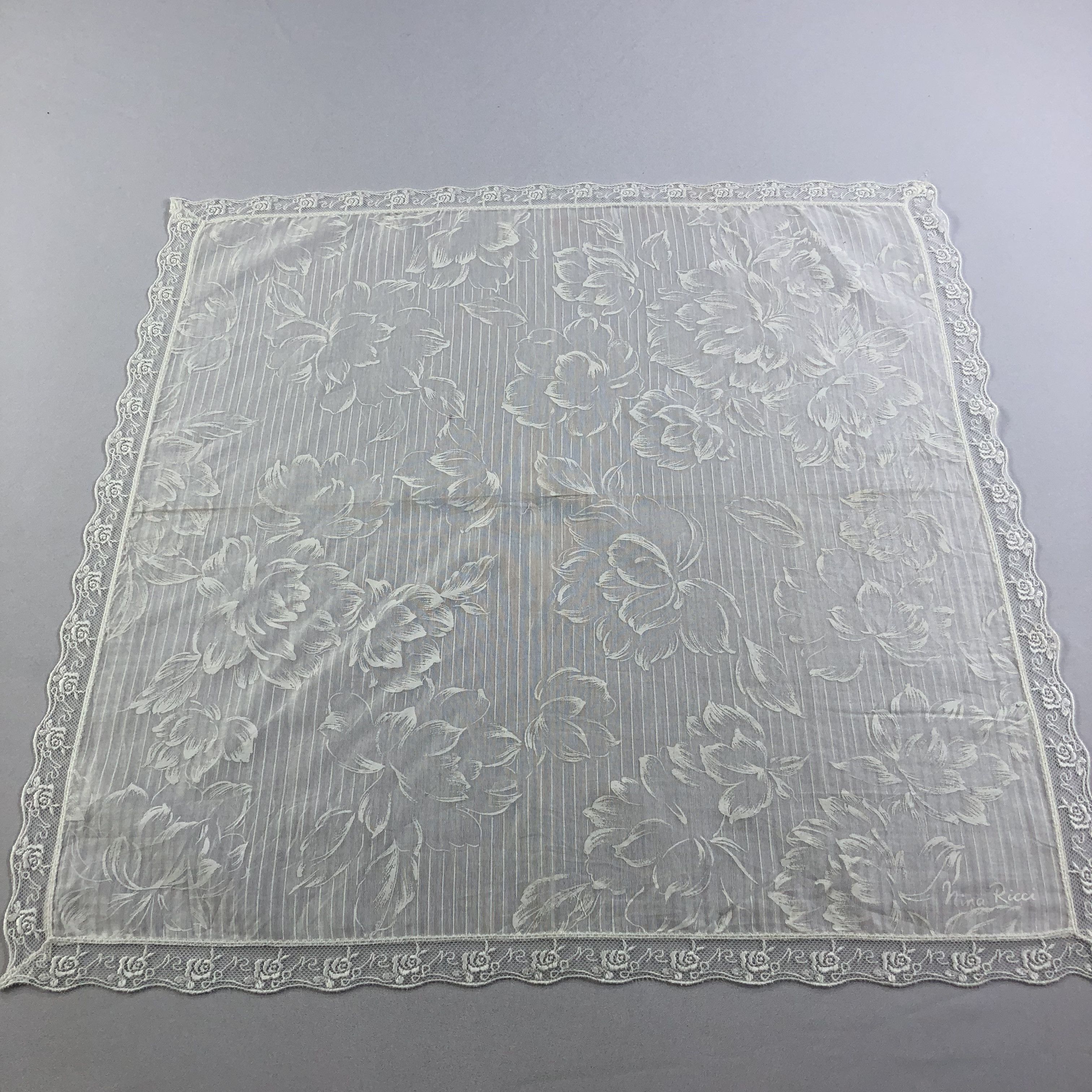 Other Nina Ricci Laces Handkerchief Neckerchief Bandana H1784 Size ONE SIZE - 2 Thumbnail