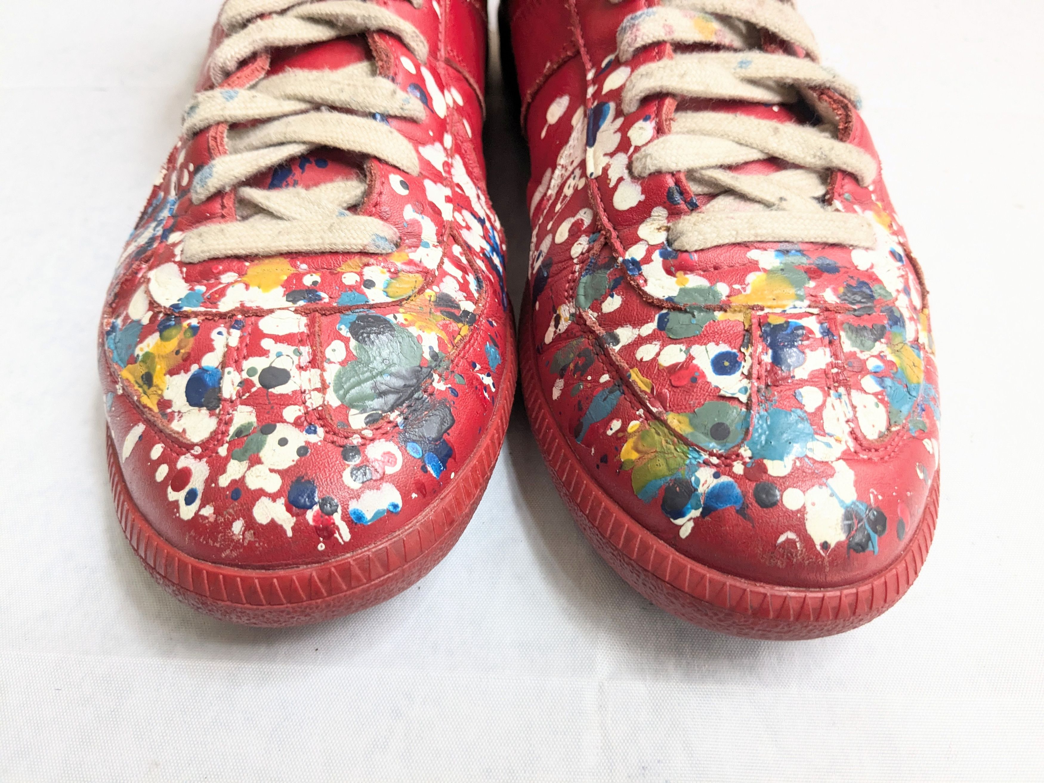 Maison Margiela Maison Margiela Replica GAT Red Paint Splatter 9 42 Size US 9 / EU 42 - 4 Thumbnail