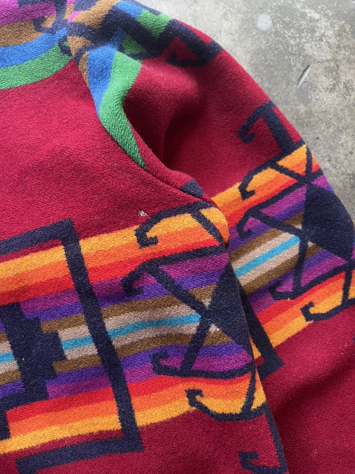 Vintage ‘70s Pendleton Aztec Blanket Wool Jacket Western Wear Size US L / EU 52-54 / 3 - 14 Thumbnail
