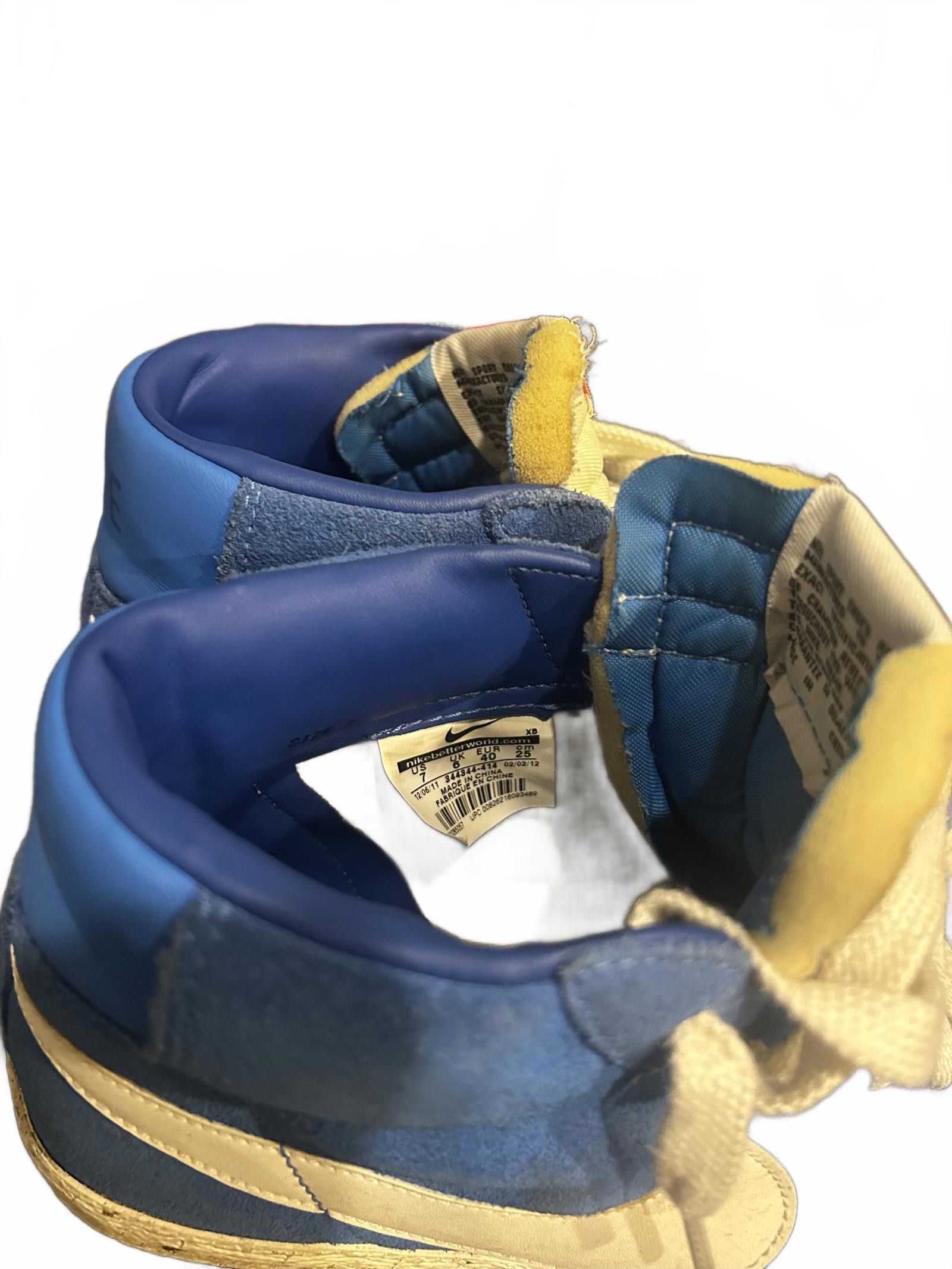 Nike Vintage Nike Blazer High-Top Sneakers - Blue & Cream Size US 7 / EU 40 - 5 Thumbnail