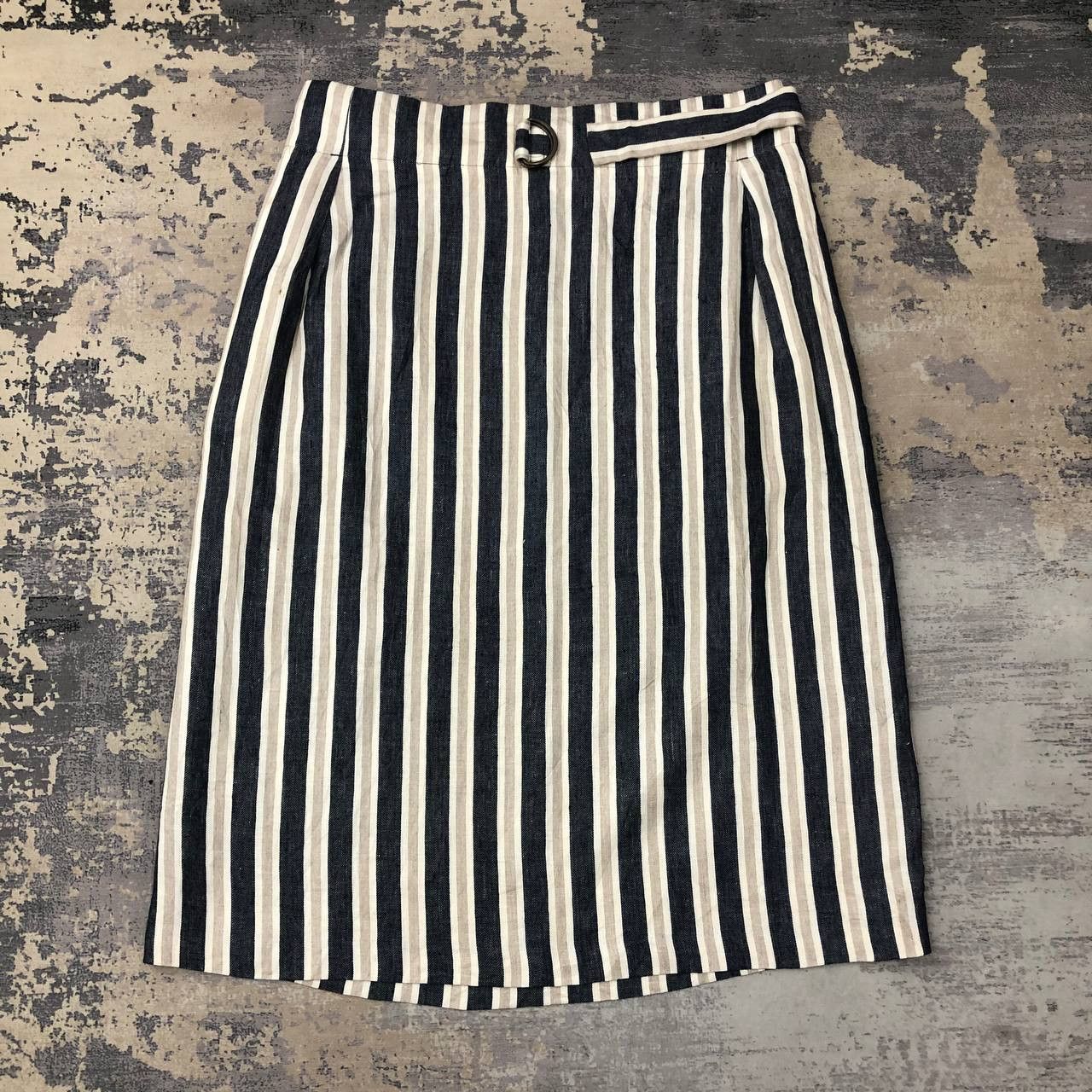 NOLLEY'S P827 NOLLEY'S DENIM STRIPED SKIRTS Size 38" / US 16 / IT 52 - 1 Thumbnail