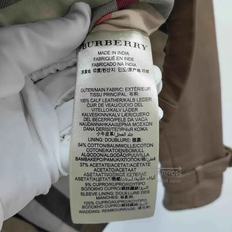Burberry Burberry Brown Leather Jacket for Women. Size S / US 4 / IT 40 - 5 Thumbnail