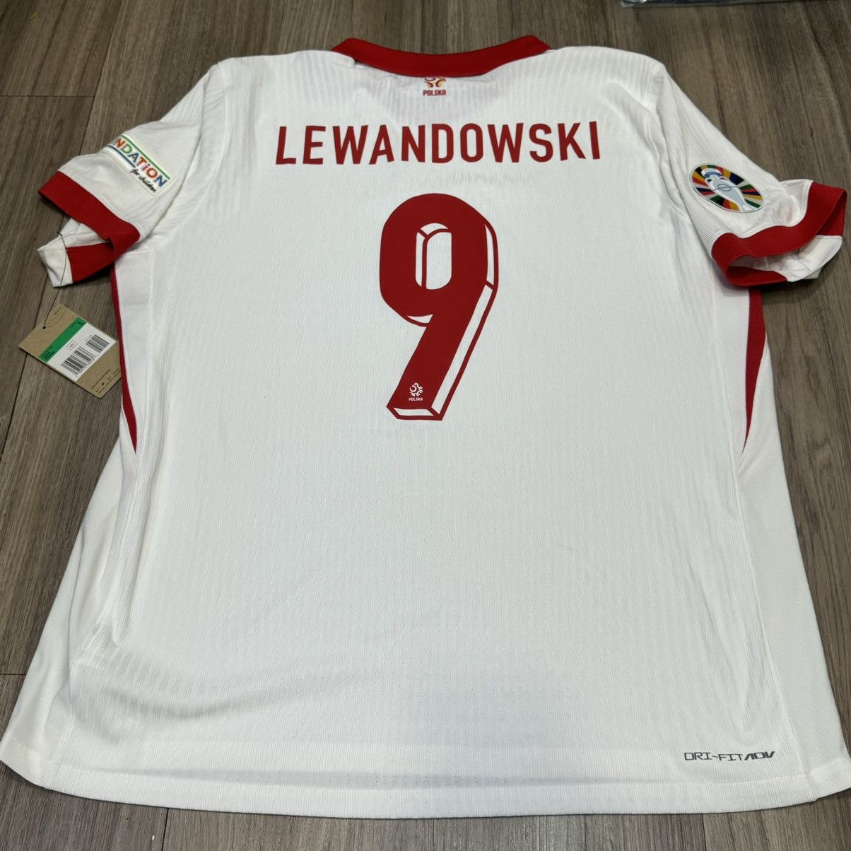 Nike Poland Euro2024 player issue home shirt #9 Lewandowski(bnwt) Size US XL / EU 56 / 4 - 2 Thumbnail