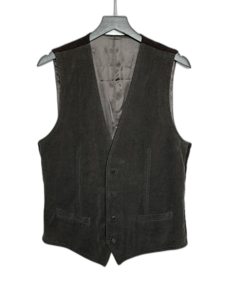 Dolce & Gabbana Dolce&Gabbana Corduroy Checked Vest Size US M / EU 48-50 / 2 - 1 Thumbnail