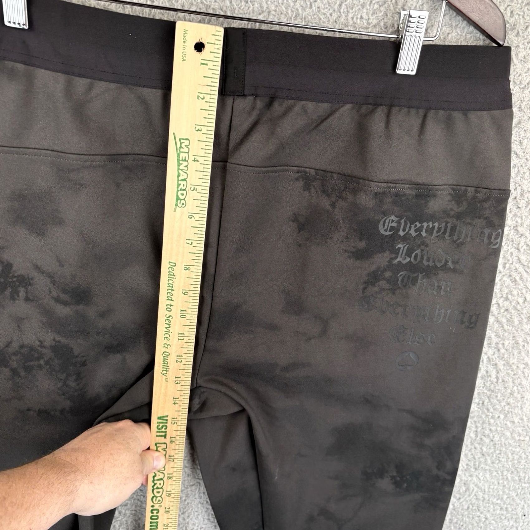 Roark Roark Pants Mens 2XL Black Motorhead El Morro Fleece Pants Zip Pocket Tapered Jogger Logo 2XL Black Mens REGULAR Size US 39 - 6 Thumbnail