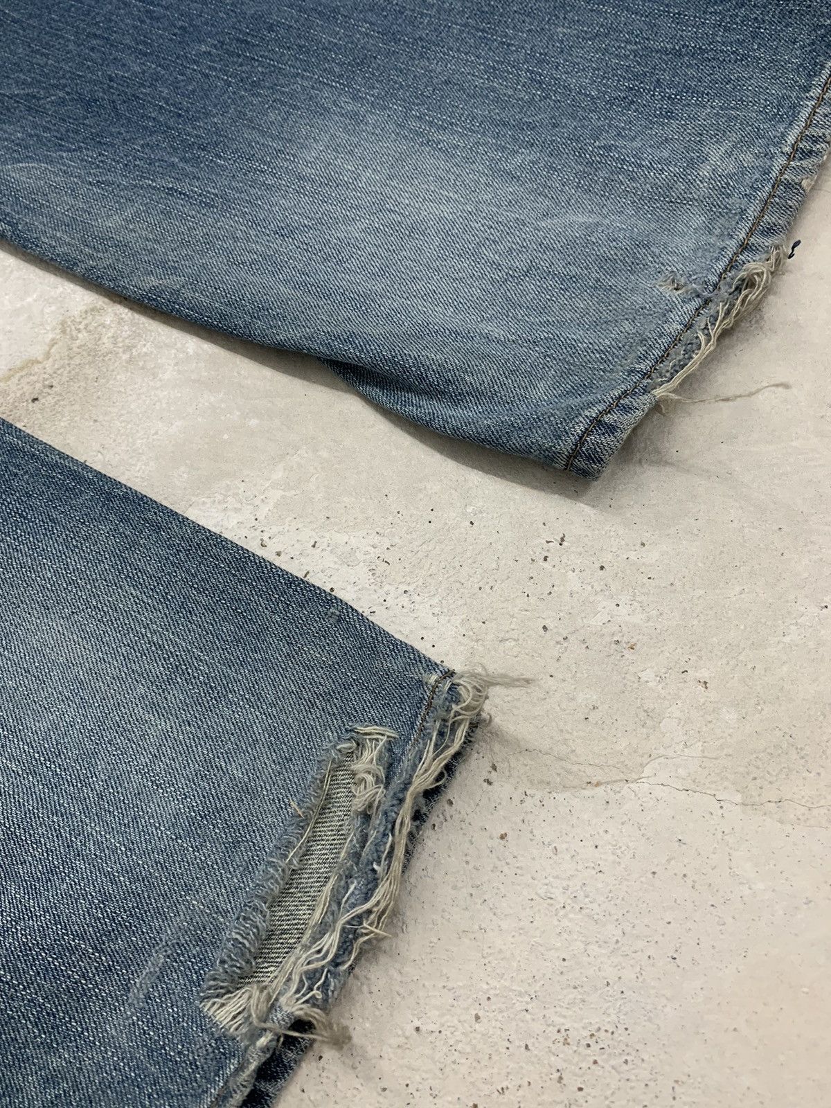 Hysteric Glamour × Japanese Brand Jack Serika Distressed Flare Whisker Arrow Embroidery Y2K Size US 33 - 14 Thumbnail