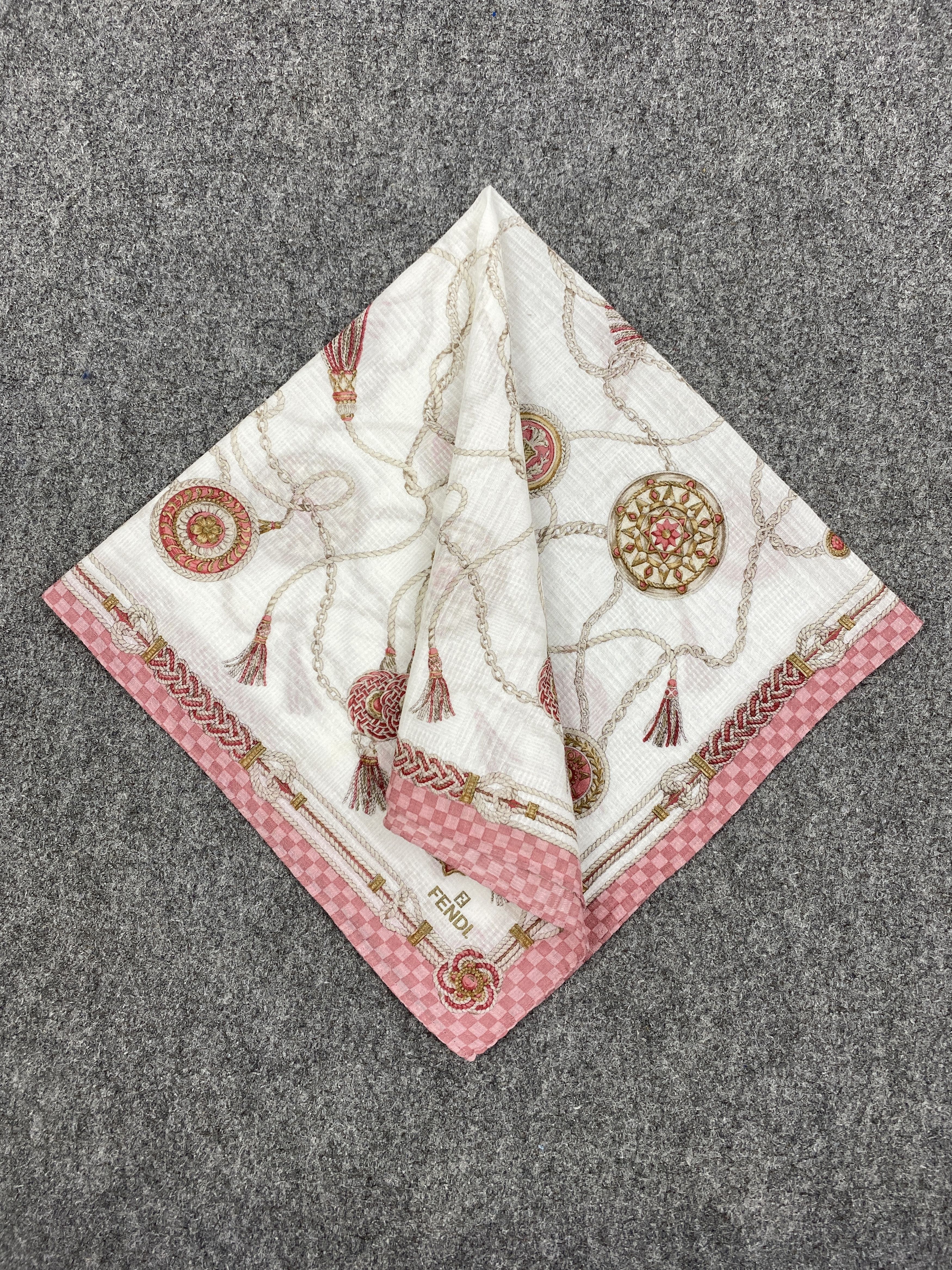 Vintage Fendi Handkerchief / Bandana / Neckerchief HKC0515 Size ONE SIZE - 3 Thumbnail