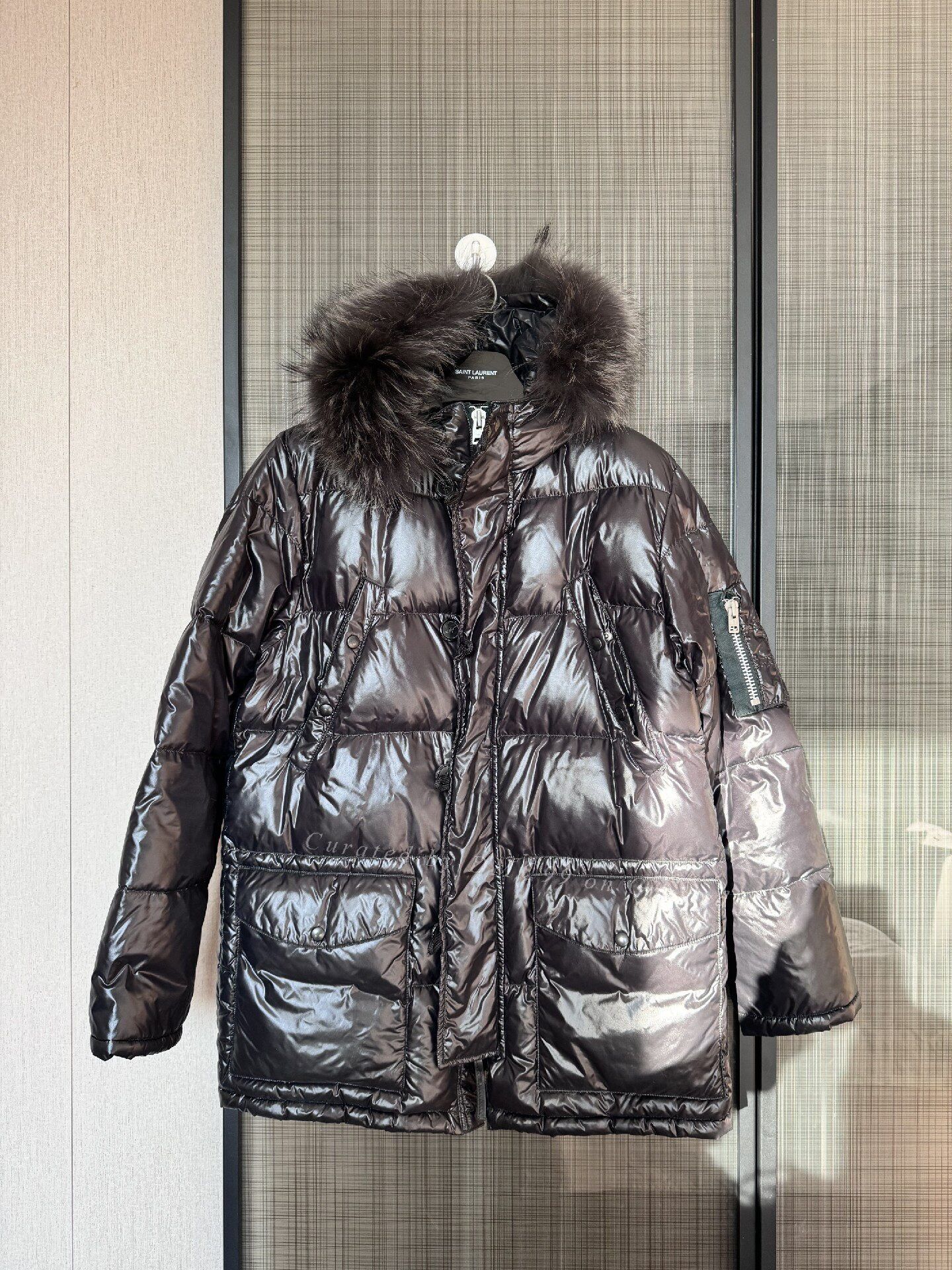 Duvetica Duvetica Hooded Fur Collar Men's Down Jacket Size US M / EU 48-50 / 2 - 1 Thumbnail