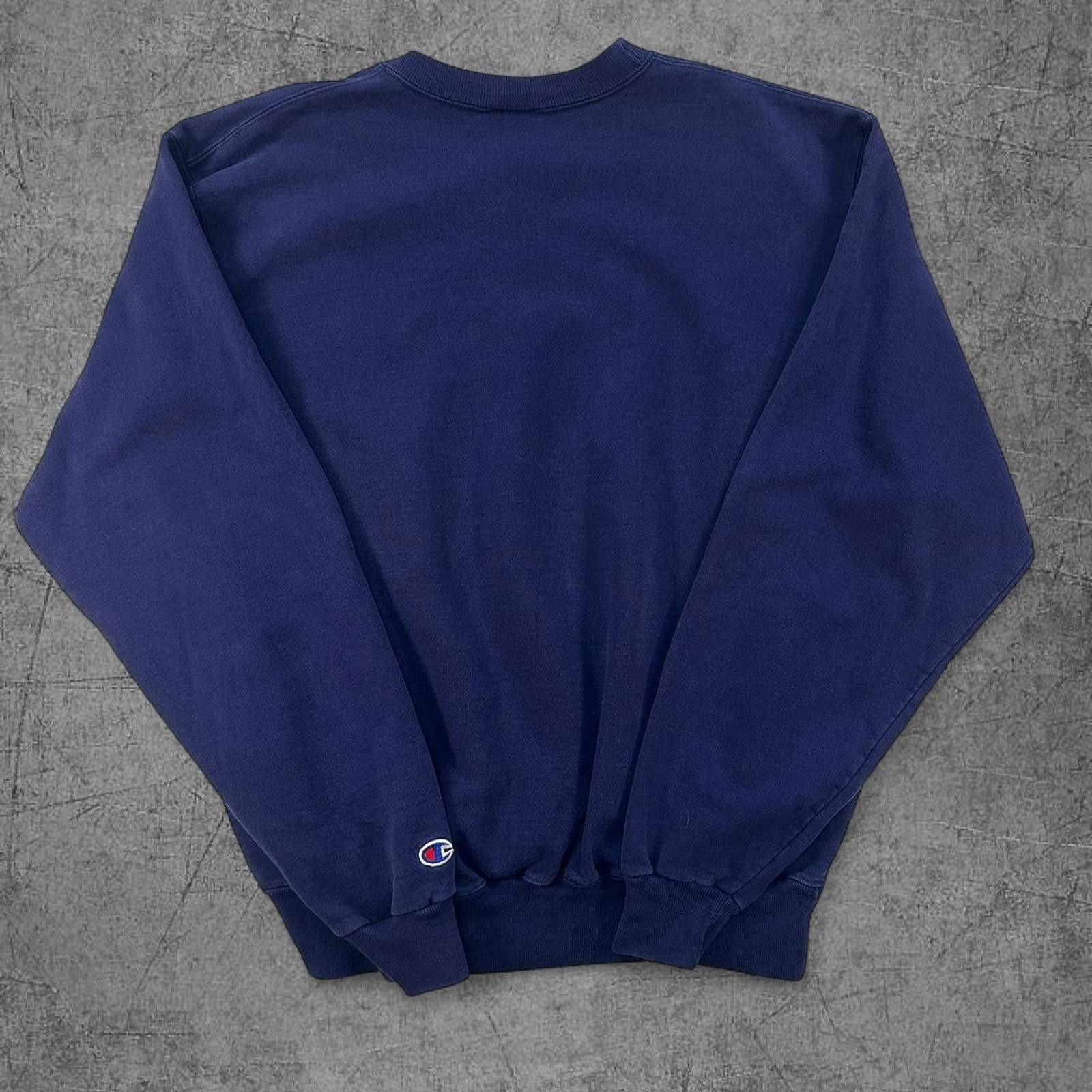 Champion Vintage 90s Navy Champion Crewneck Size US XL / EU 56 / 4 - 5 Thumbnail