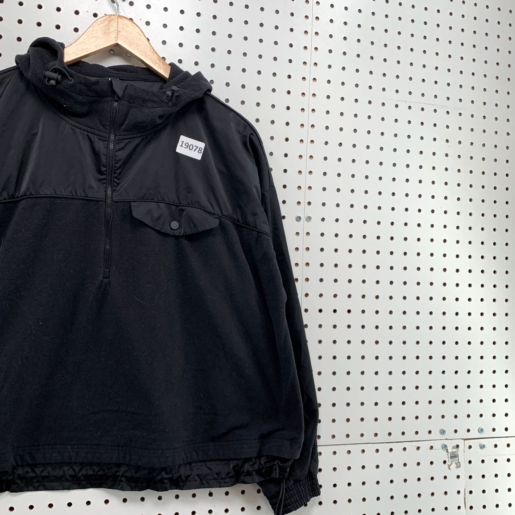 Athleta ATHLETA Microfleece Half Zip Hooded Sweatshirt Black Medium Women's Activewear Size M / US 6-8 / IT 42-44 - 4 Thumbnail