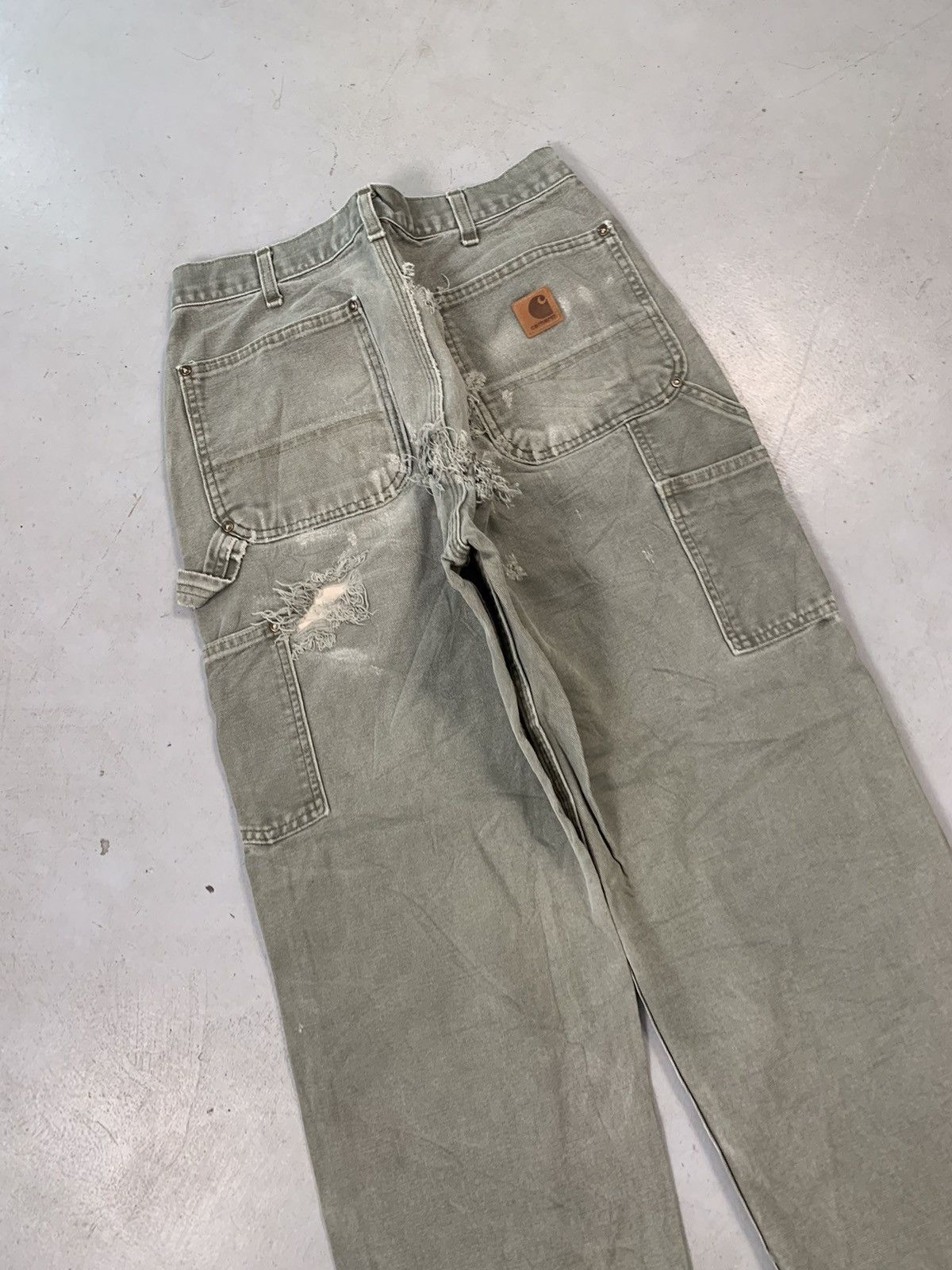 Carhartt Vintage Carhartt B136 moss double knee workwear Size US 32 / EU 48 - 9 Thumbnail