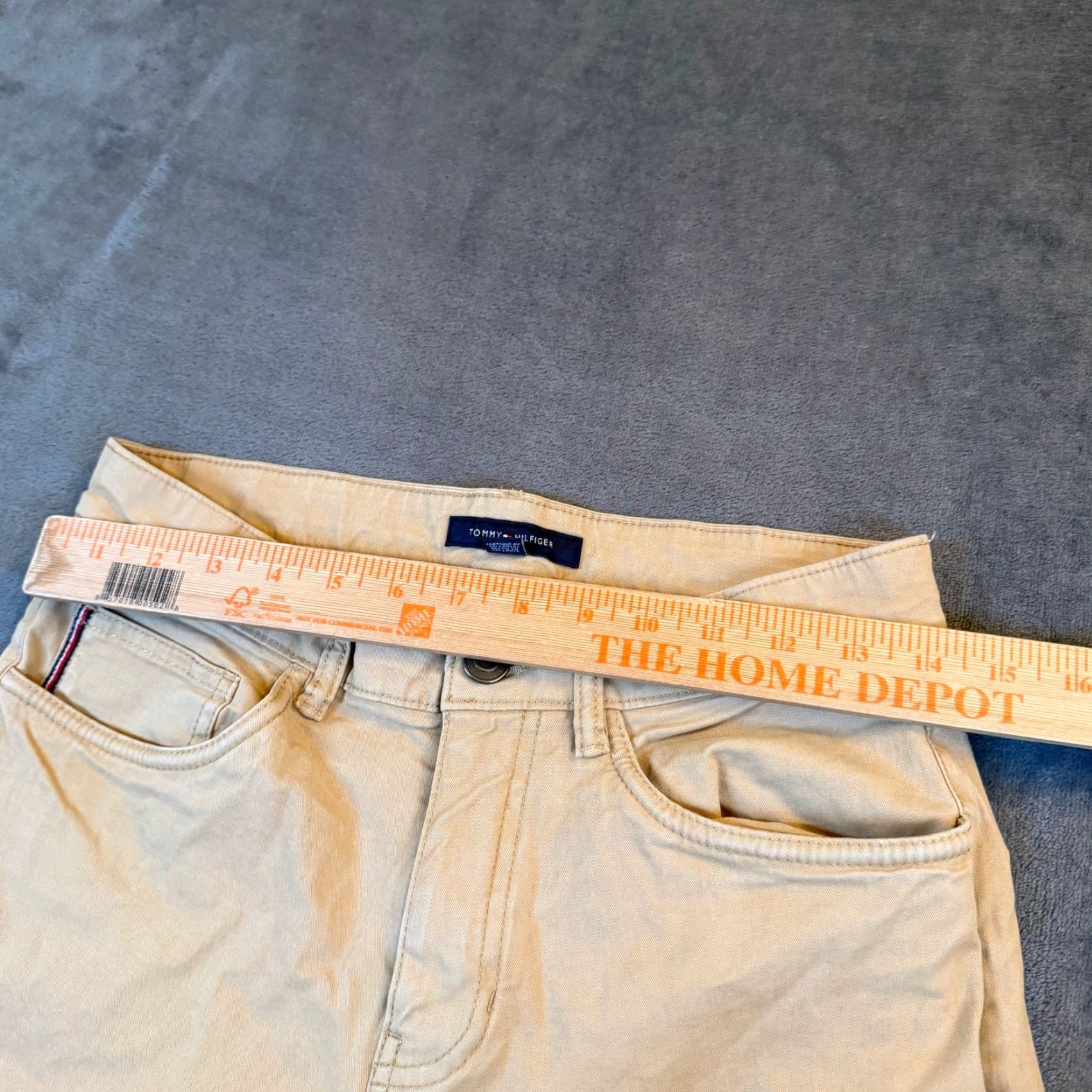 Tommy Hilfiger Tommy Hilfiger Chino Pants Mens 28x30 Tan Khaki Straight Leg Casual Twill Pants Size US 28 / EU 44 - 7 Thumbnail
