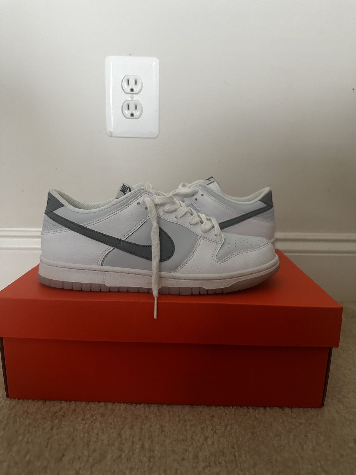 Nike Size 7- Nike Dunk Low Reflective Swoosh Size US 7 / EU 40 - 2 Thumbnail