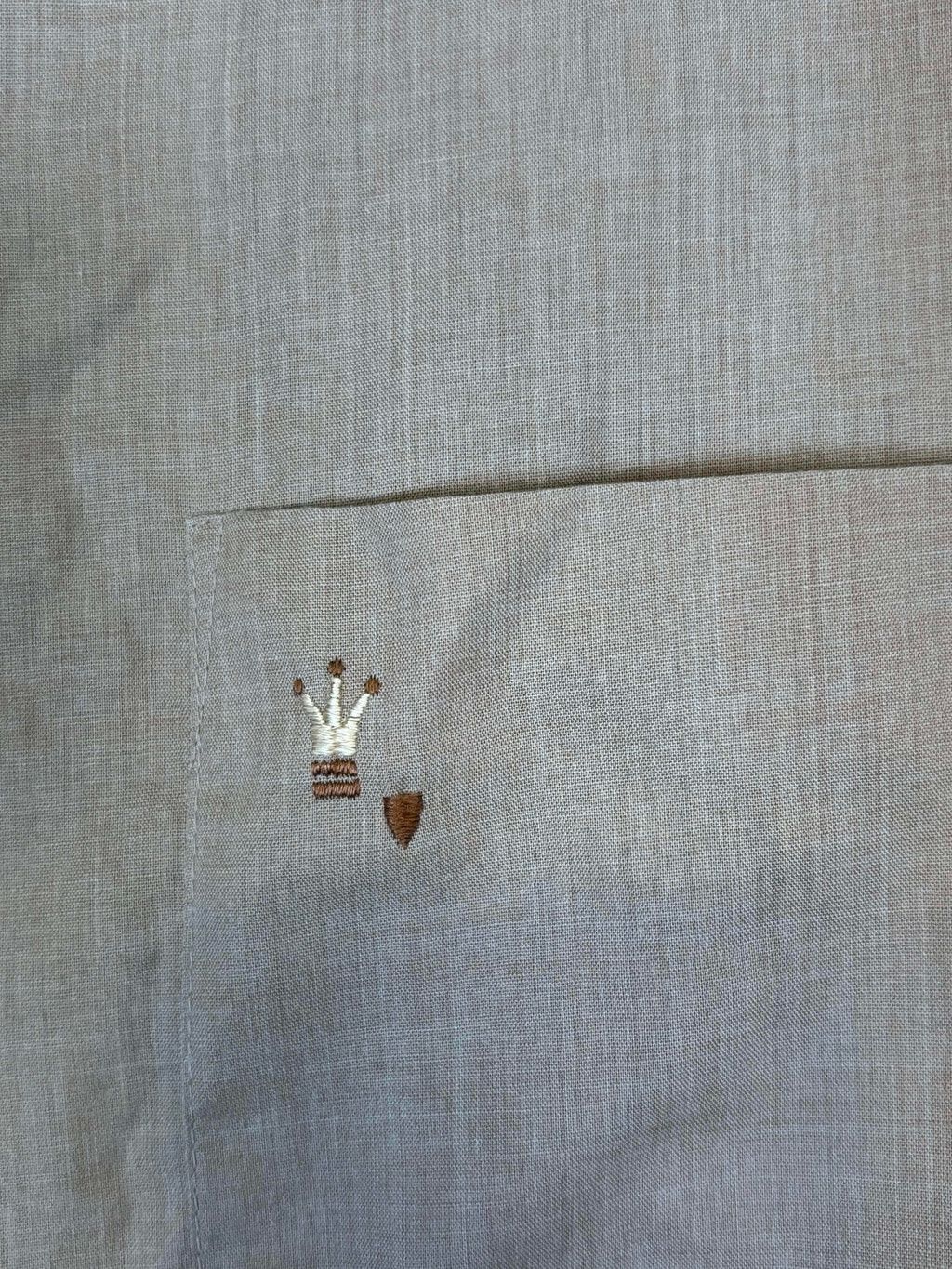 Arrow Vintage Arrow Shirt Minimal Tan Embroidered M Size US M / EU 48-50 / 2 - 4 Thumbnail