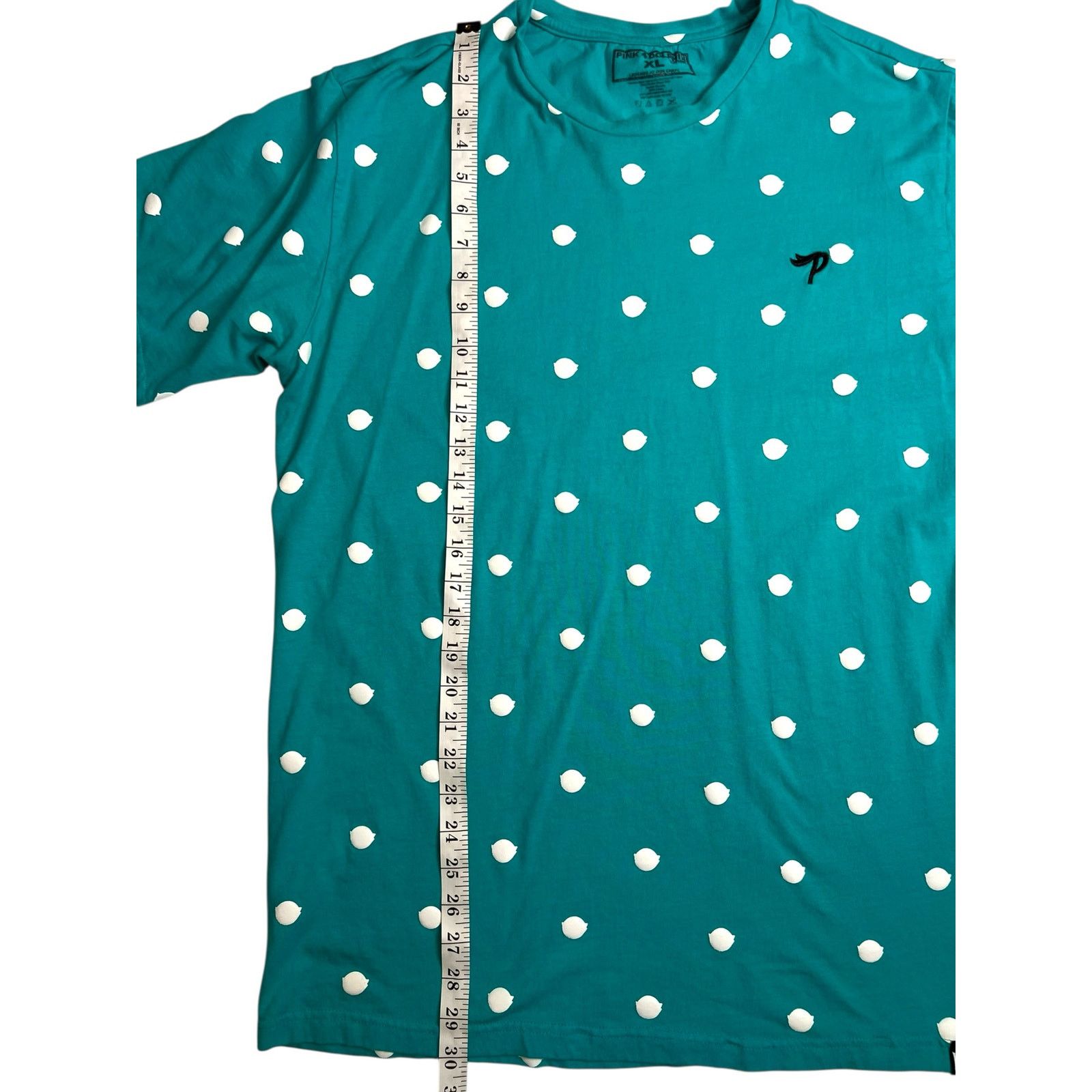 Pink Dolphin Pink Dolphin XL T-Shirt Legends at Our Craft Teal Polka Dot Size US XL / EU 56 / 4 - 9 Thumbnail