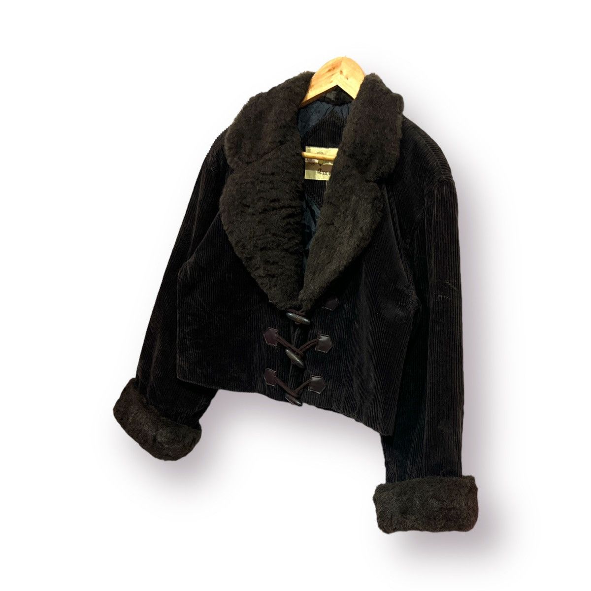 Japanese Brand × Other 🔥 AMOUR FUR COLLAR CROPED CORDUROY JACKET Size M / US 6-8 / IT 42-44 - 2 Thumbnail