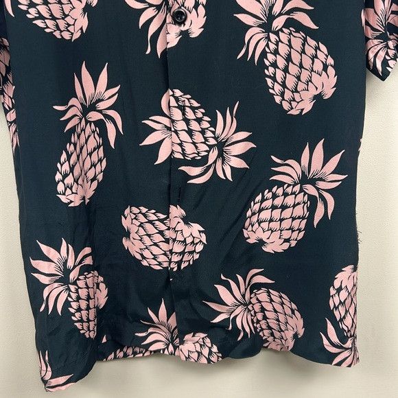 Sandro SANDRO Pineapple-print Relaxed-fit Crepe Shirt In Black xs Size US XS / EU 42 / 0 - 8 Thumbnail