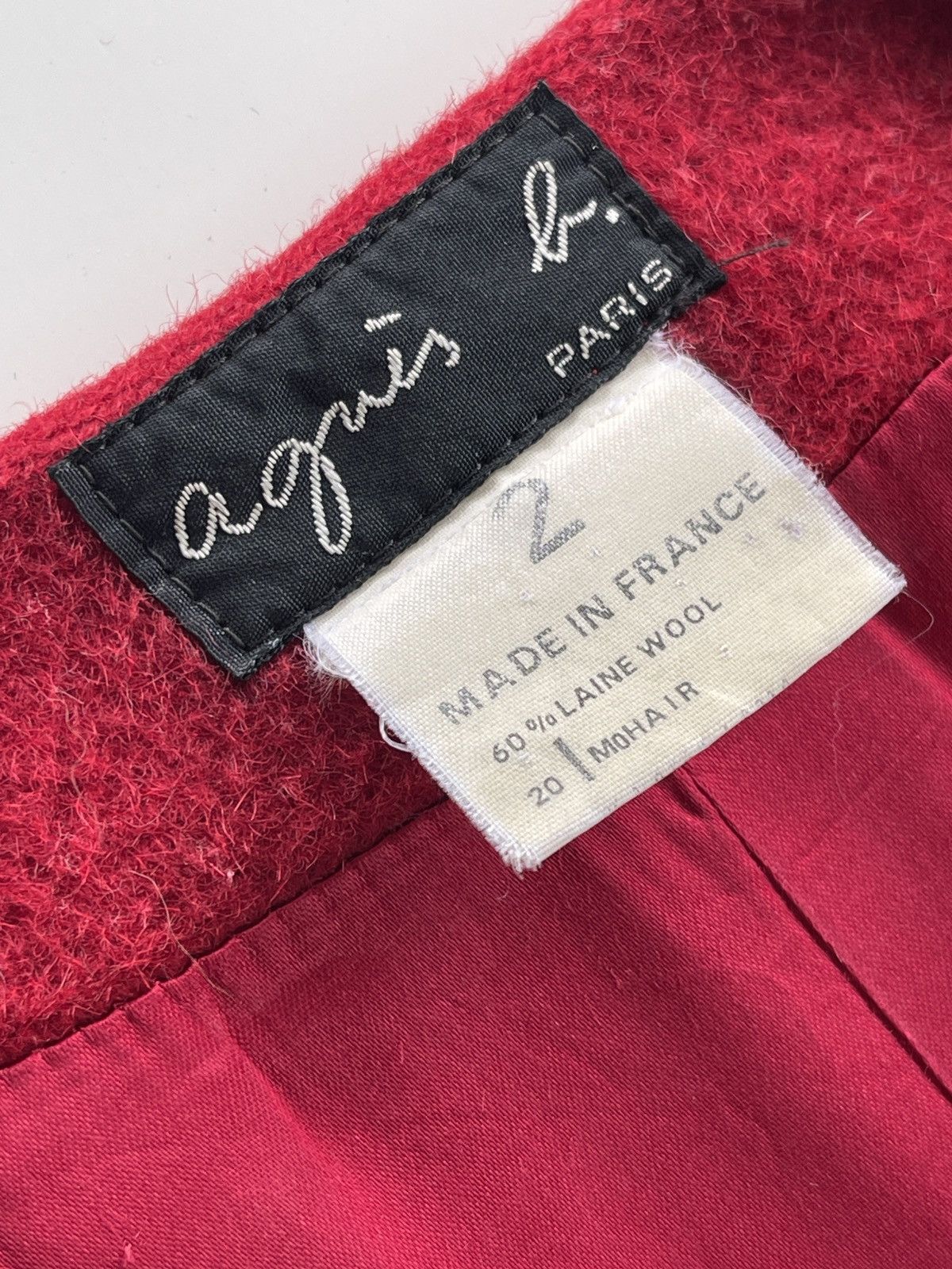 agnes b. Agnes B. Mohair Button Less Open Trench Coat Size L / US 10 / IT 46 - 7 Thumbnail