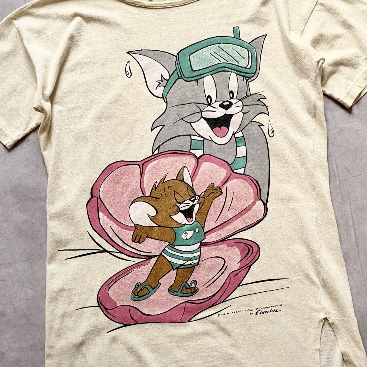 Cartoon Network 1987 Vintage Tom And Jerry Big Logo Cartoon Movie T-Shirt Size US M / EU 48-50 / 2 - 2 Thumbnail