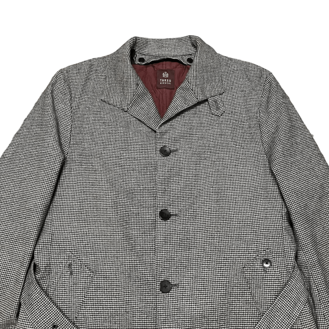 Takeo Kikuchi Vintage Takeo Kikuchi Wool Coat with Belt Size US M / EU 48-50 / 2 - 2 Thumbnail
