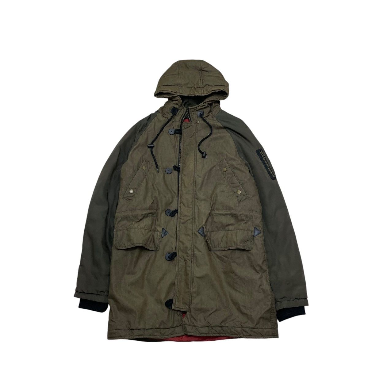 Desigual Vintage Desigual Man Padded Parka Inspired Army Field Jacket Size US M / EU 48-50 / 2 - 2 Thumbnail