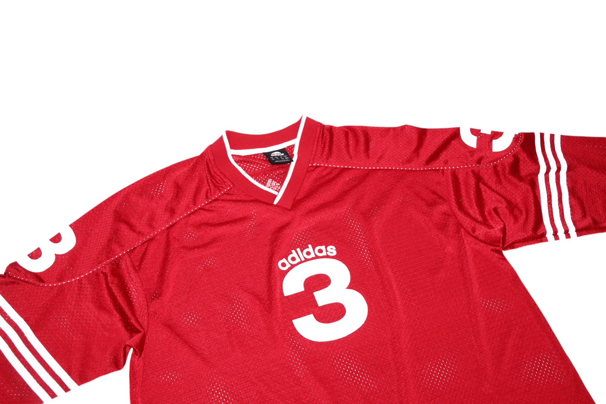 Adidas VTG Adidas #3 AdiTeam Hockey V-neck Mesh Jersey Size US L / EU 52-54 / 3 - 8 Thumbnail