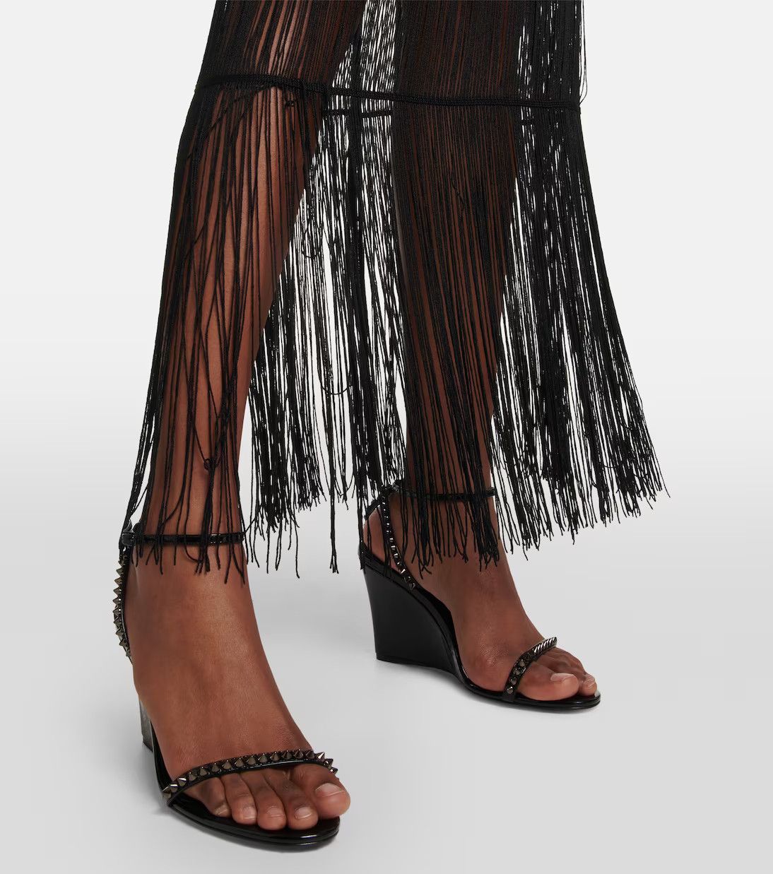 Christian Louboutin o1s1wg110924 So Me Wedge Heeled in Black Size US 10 / IT 40 - 6 Thumbnail
