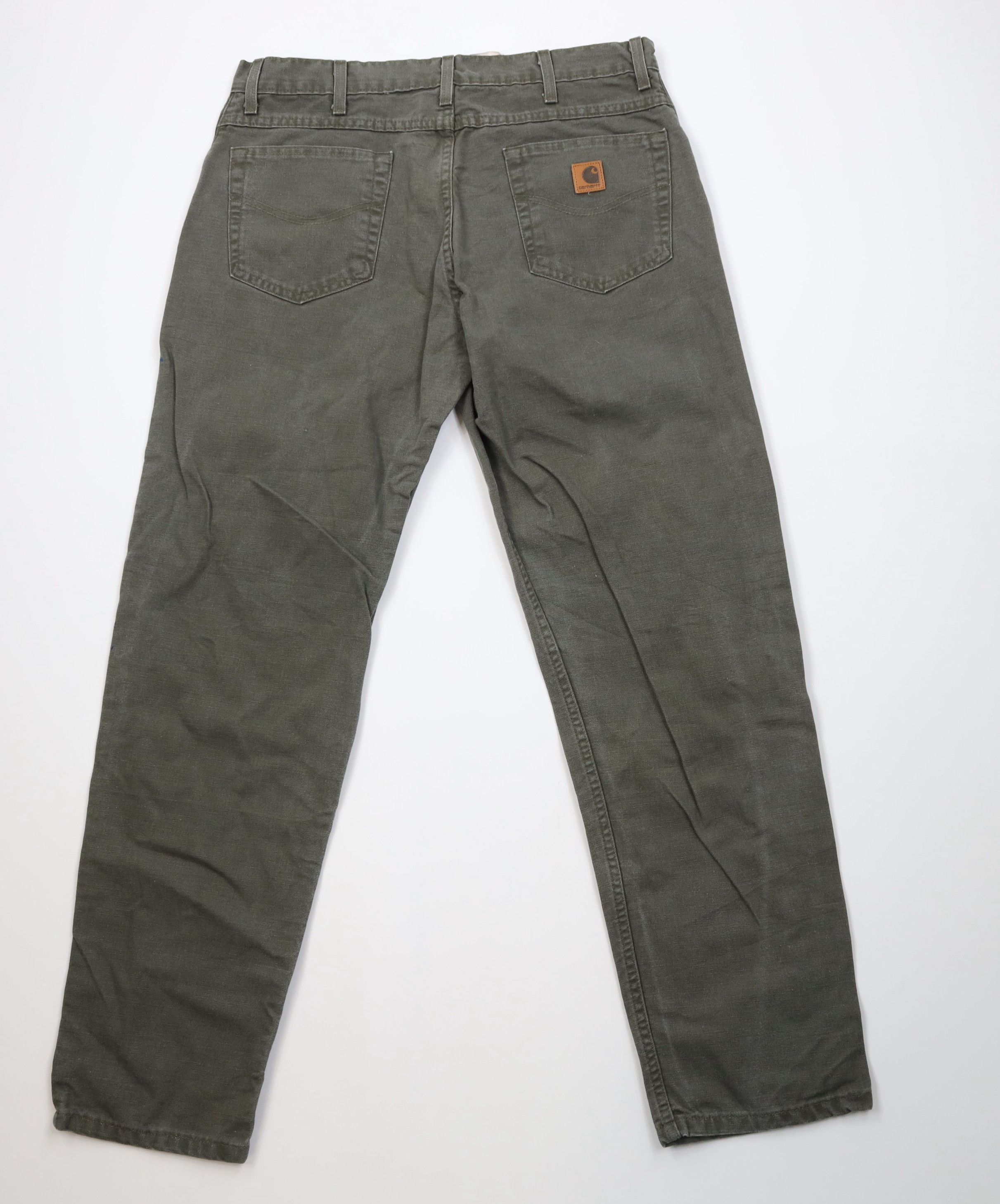 Carhartt Vintage Y2K 2000 Carhartt Canvas Pants Moss Green Cotton Size US 36 / EU 52 - 9 Thumbnail