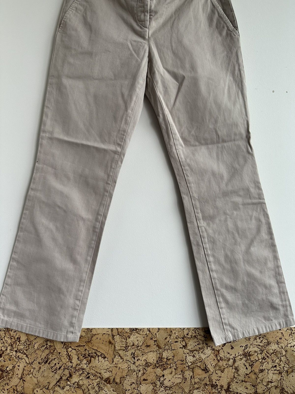 Prada 2003 Prada Cotton Beige Bootcut Chino Pants Women Size IT 42 Size 28" / US 6 / IT 42 - 3 Thumbnail