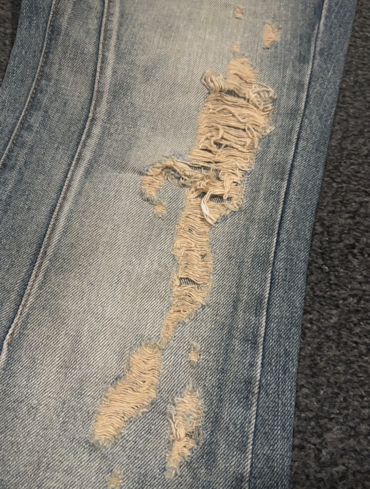 JACKROSE Japanese Distressed Flared Denim Size US 31 - 3 Thumbnail