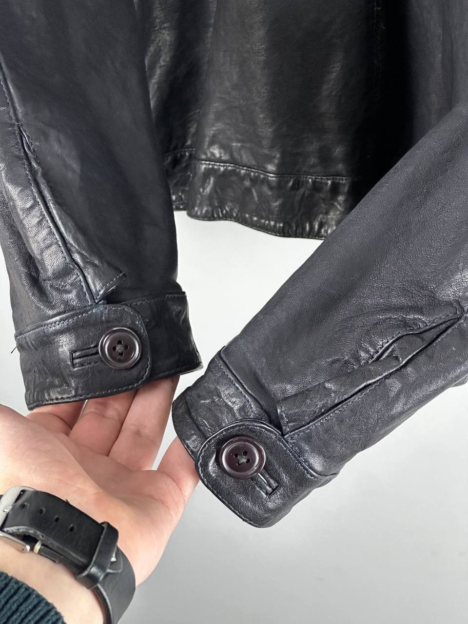 DKNY Vintage Indie Sleaze DKNY Racing Leather Jacket Size US M / EU 48-50 / 2 - 11 Thumbnail