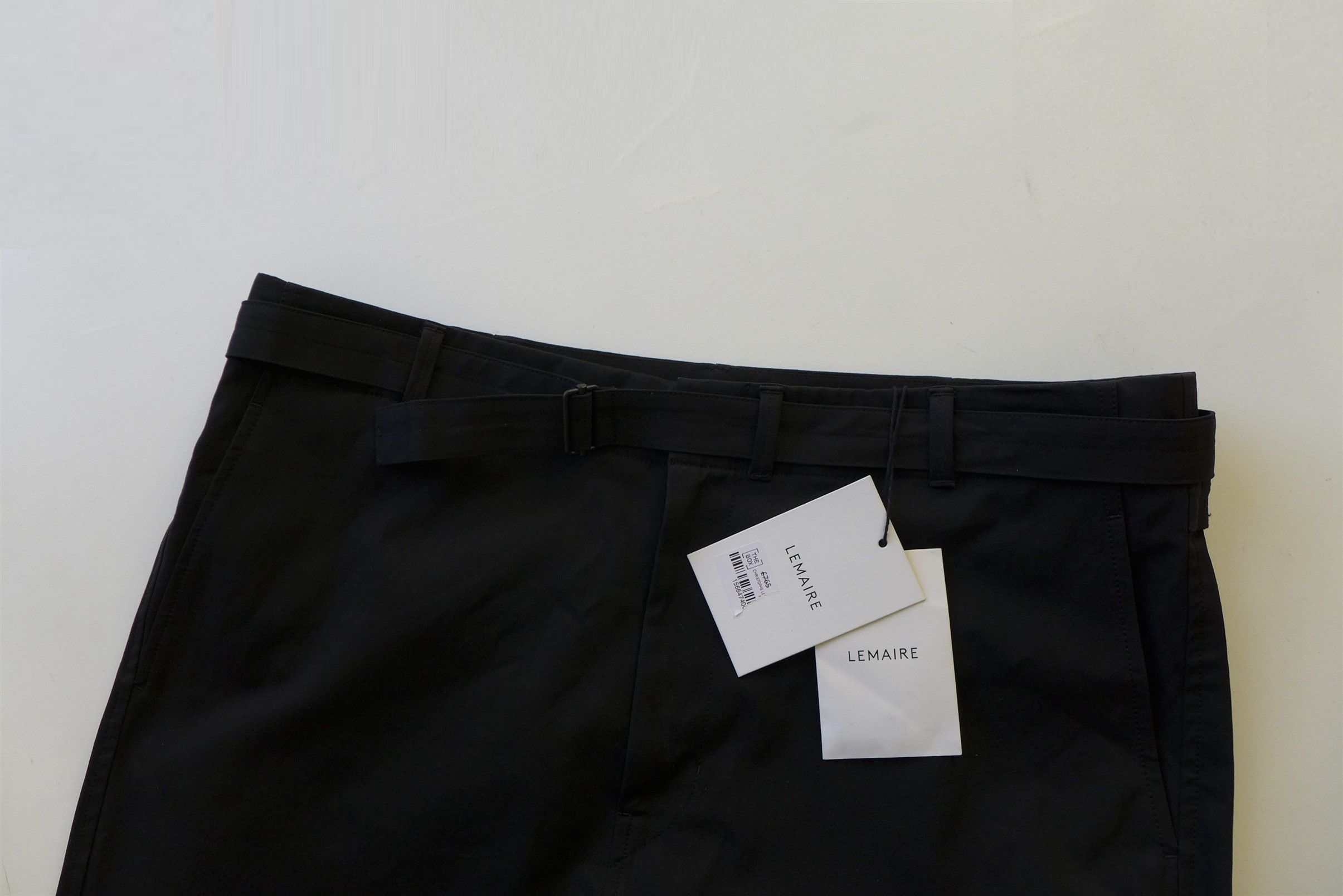 Lemaire Lemaire Belted Carrot Pants Trousers - Black Cotton Size US 32 / EU 48 - 13 Thumbnail