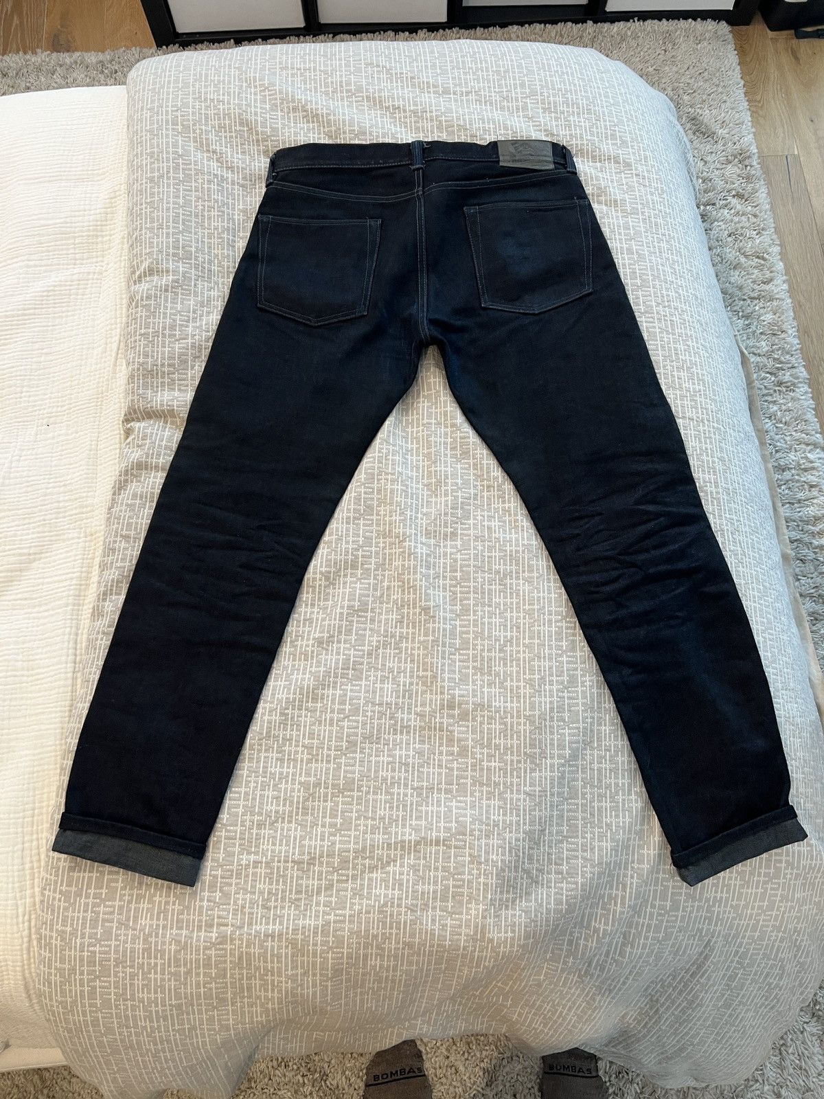 Momotaro Jeans 0306-52G "Indigo x Grey" 18oz Selvedge Denim Size US 34 / EU 50 - 6 Thumbnail