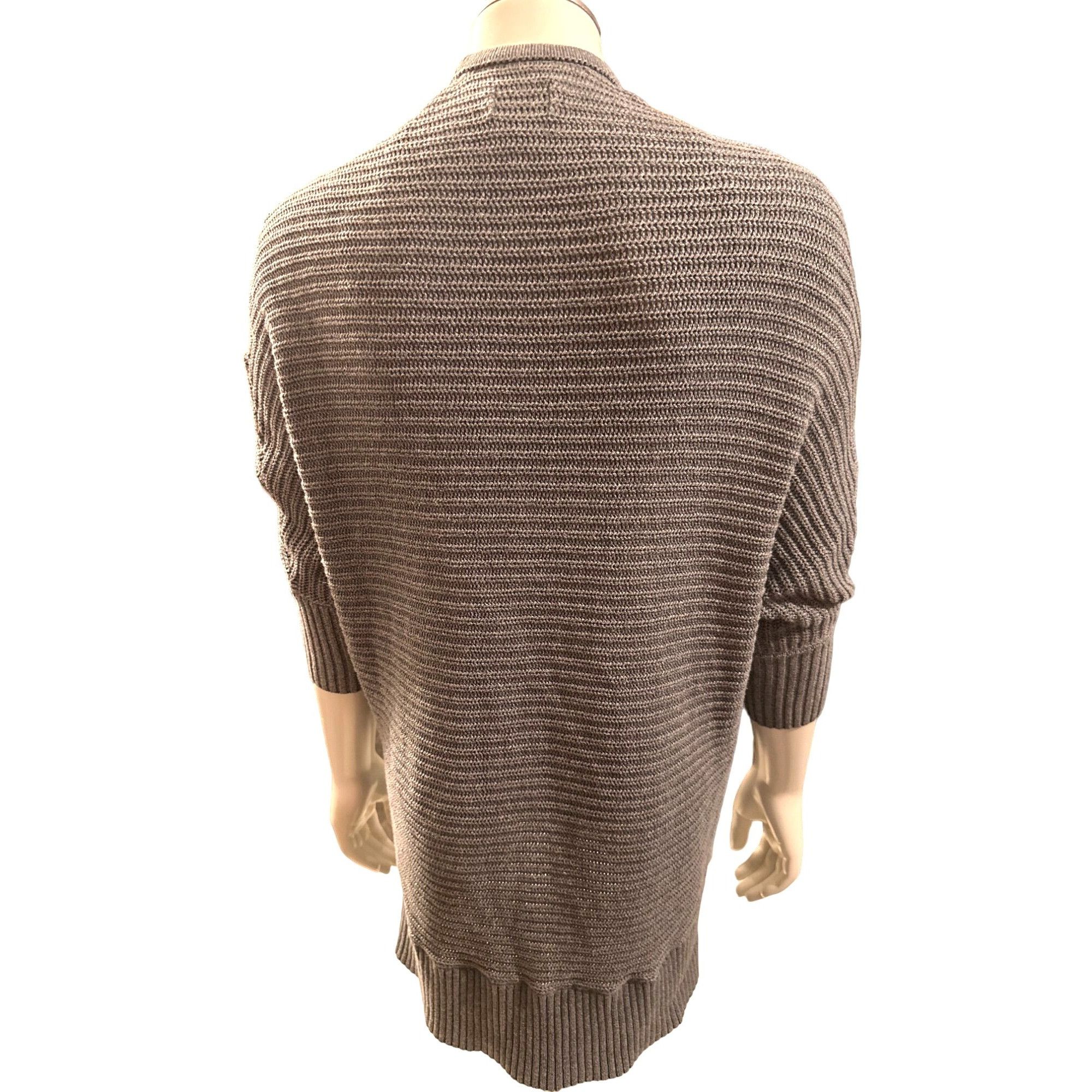 American Eagle Outfitters American Eagle Outfitters Ribbed Knit Batwing Gray Cardigan Size S / US 4 / IT 40 - 5 Thumbnail