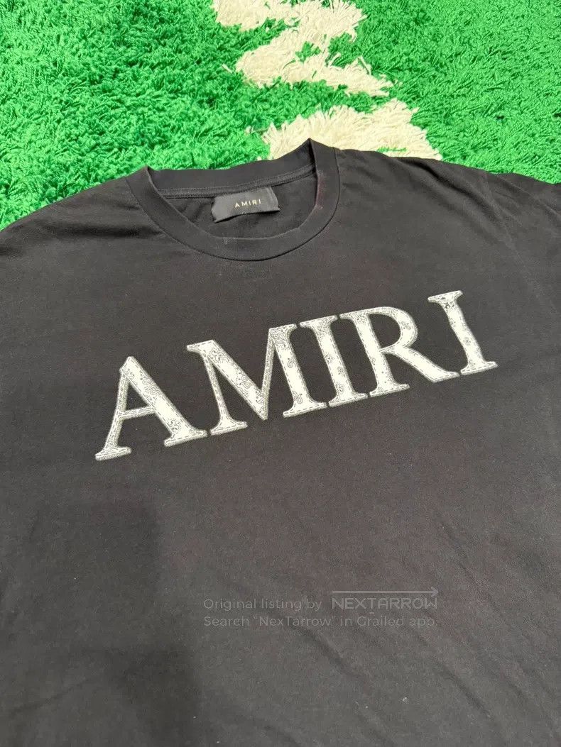 Amiri Amiri Black Logo Short Sleeve, Size L Size US L / EU 52-54 / 3 - 2 Thumbnail