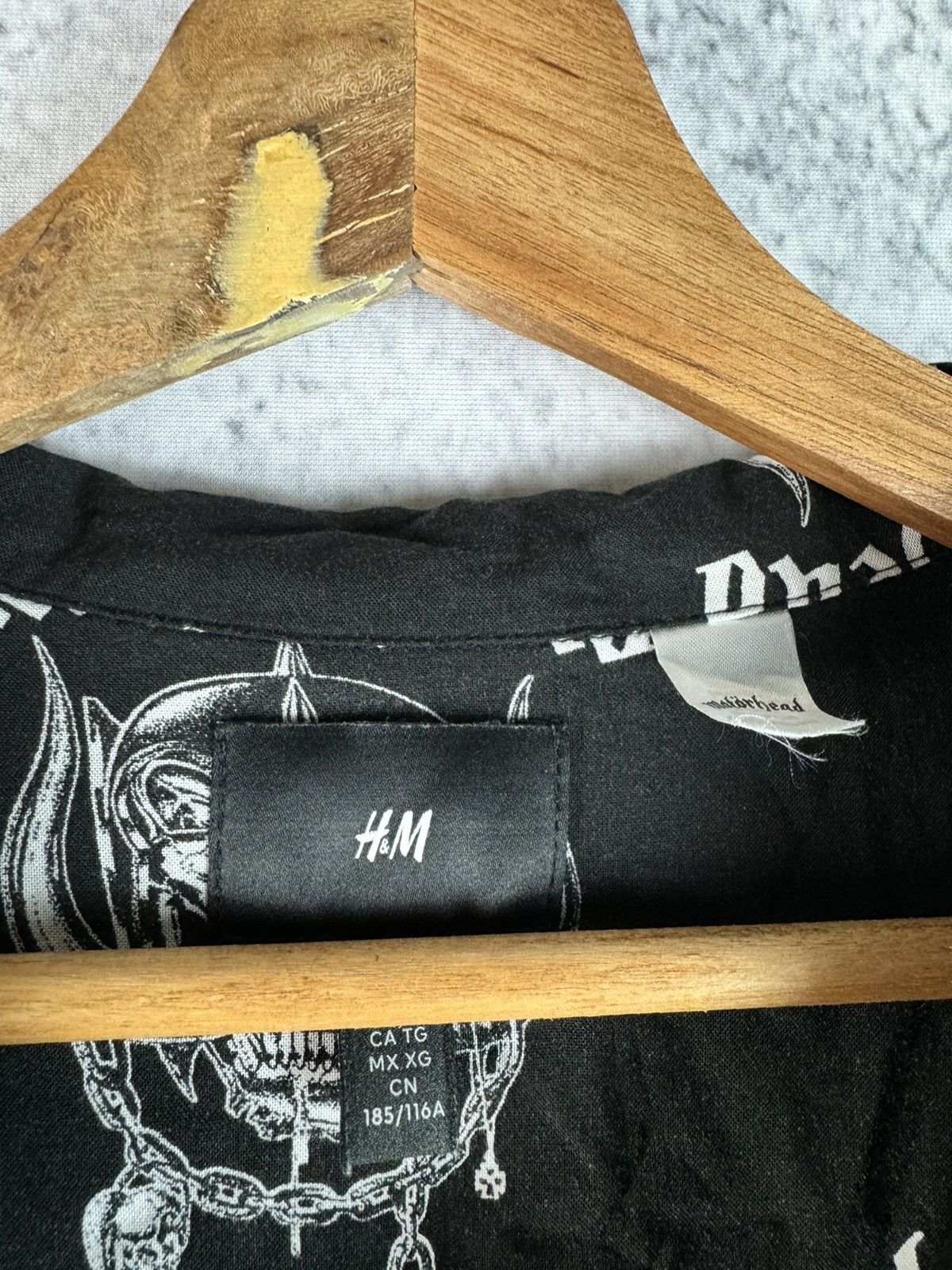 Band Tees Rare MOTORHEAD x H&M Full All Over Print Button Up Size US XL / EU 56 / 4 - 3 Thumbnail