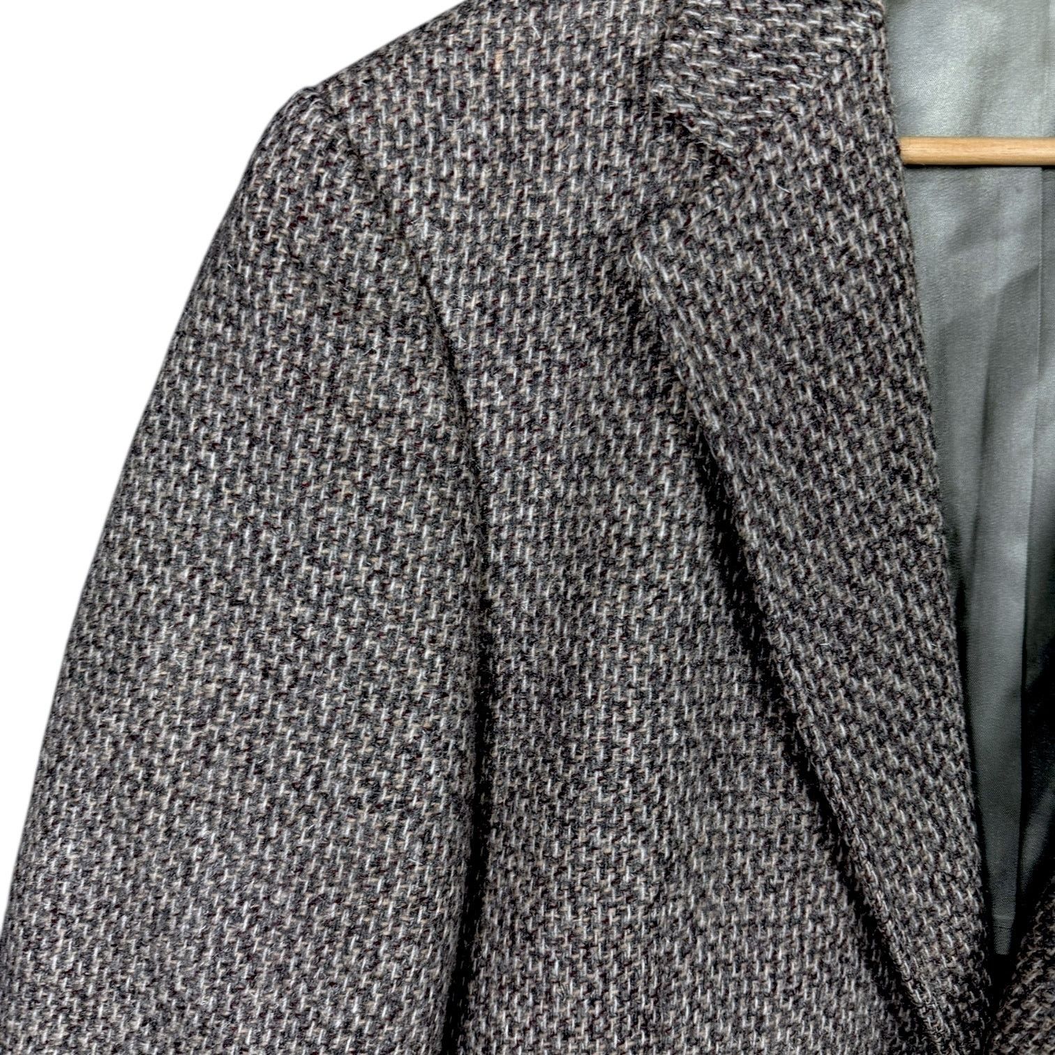Cerruti 1881 Vintage Nino Cerruti Rue Royale Gray Tweed Blazer USA 42R Size 42R - 3 Thumbnail