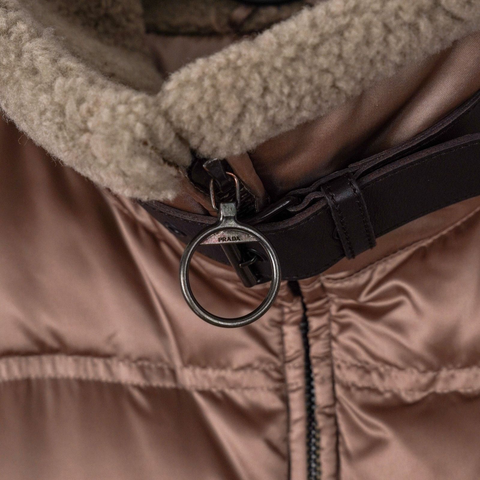 Prada Prada Milano Brown Nylon Shearling Collar Down Vest Jacket Size M / US 6-8 / IT 42-44 - 5 Thumbnail