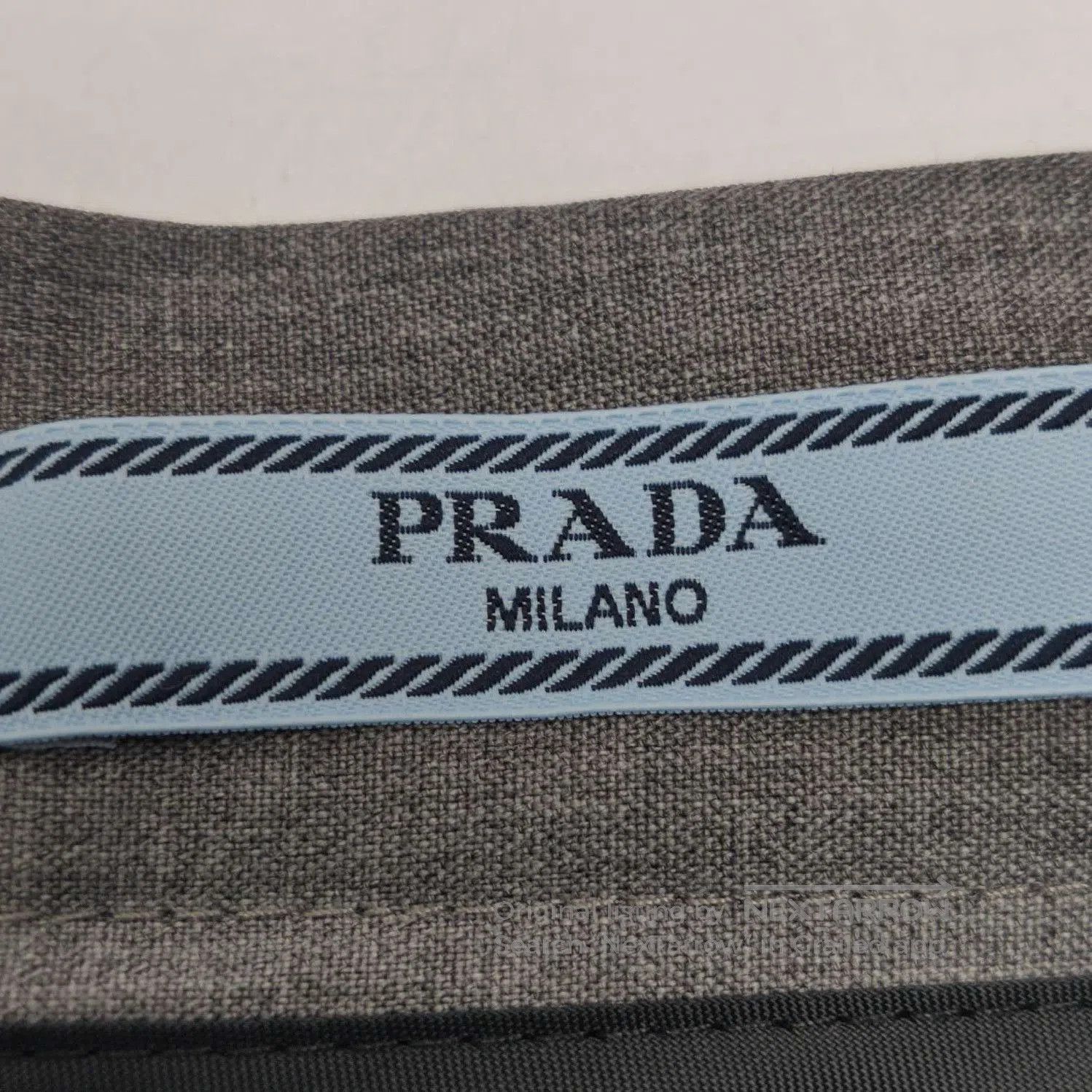 Prada Prada Gray Pleated Wool Midi Skirt . Size 37" - 5 Thumbnail