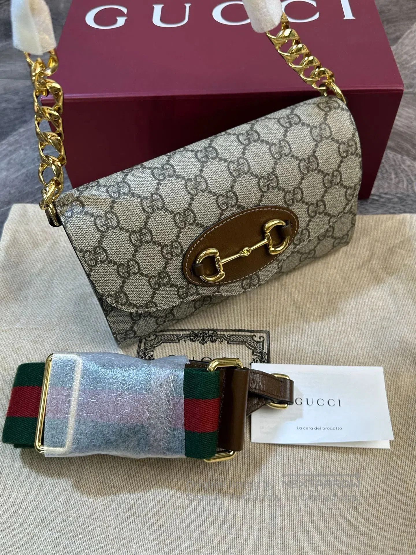 Gucci Gucci Monogram 1955 Double Strap. Size ONE SIZE - 4 Thumbnail