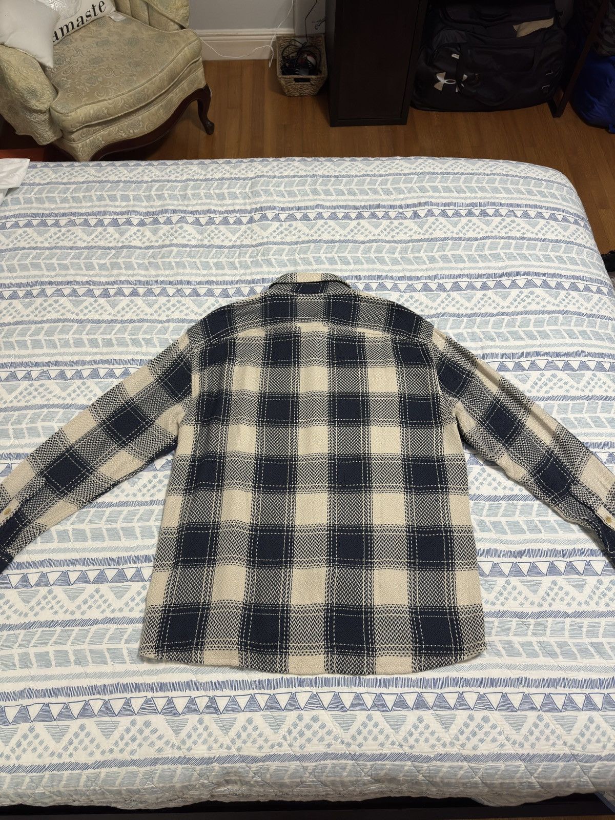 Abercrombie & Fitch Men’s Knit Flannel Size US XL / EU 56 / 4 - 2 Thumbnail
