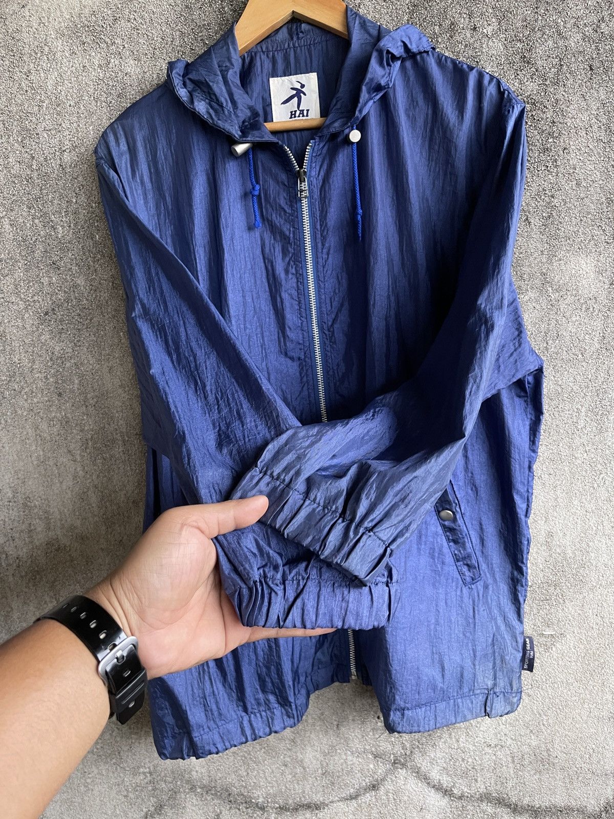 Hai Sporting Gear × Issey Miyake × Vintage Last Drop🔥Vtg Hai Sporting Gear Issey Miyake Light Jacket Size US L / EU 52-54 / 3 - 11 Thumbnail