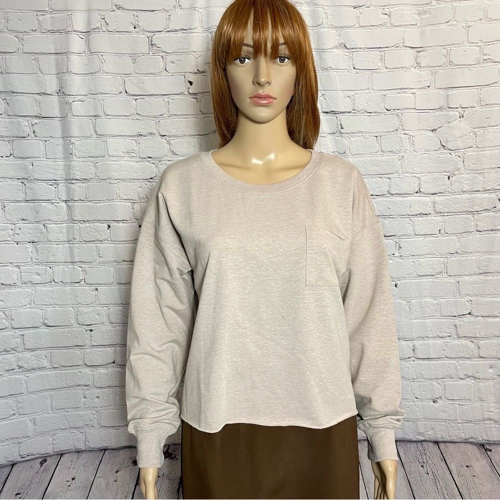 Other NWT New Harmony Balance Organic Cotton Beige Sweatshirt Siz Size L / US 10 / IT 46 - 1 Thumbnail