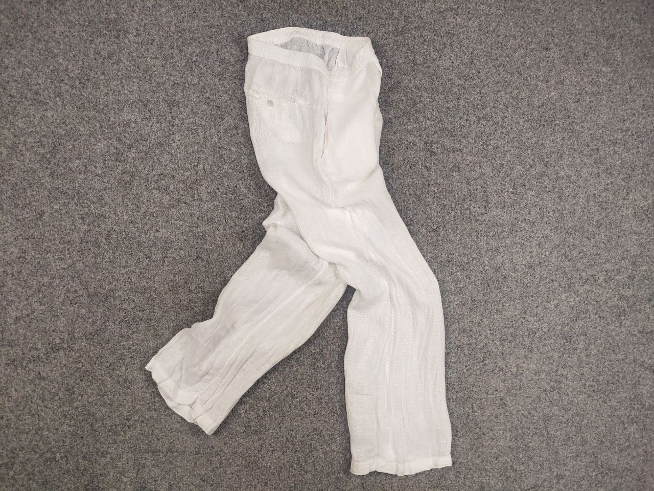Transit Transit Par Such Design classic White Linen Trouser Pants Size 30" / US 8 / IT 44 - 11 Thumbnail