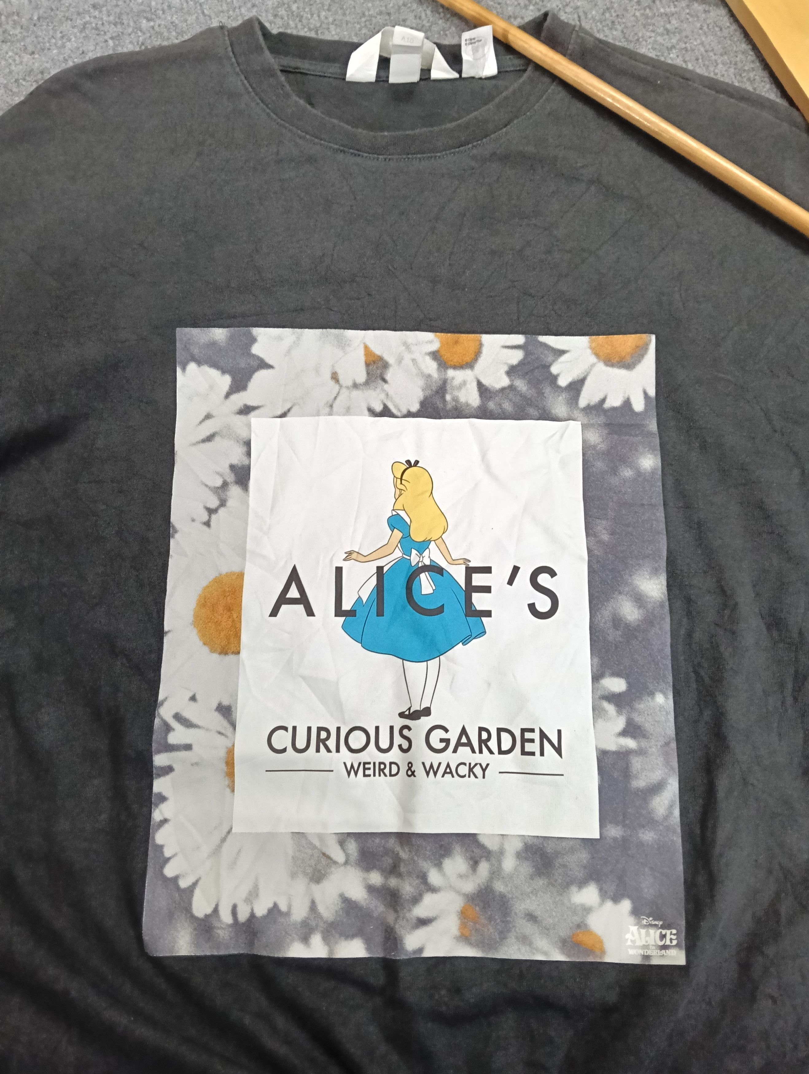 Cartoon Network Disney Alice in wonderland iron on print . Size US M / EU 48-50 / 2 - 2 Thumbnail