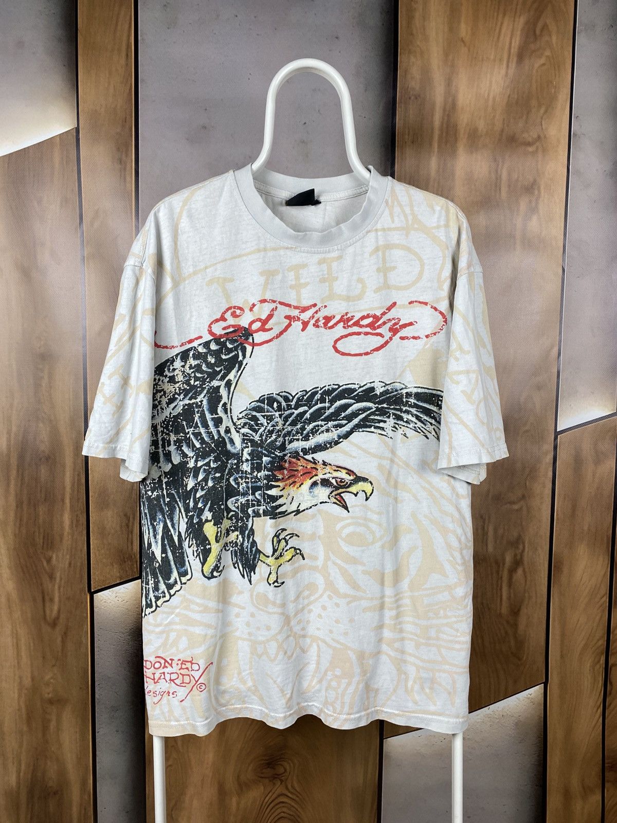 Ed Hardy 🦅T-Shirt Ed Hardy Urban Outfitters Over Print Eagle Logo🦅 Size US M / EU 48-50 / 2 - 1 Thumbnail