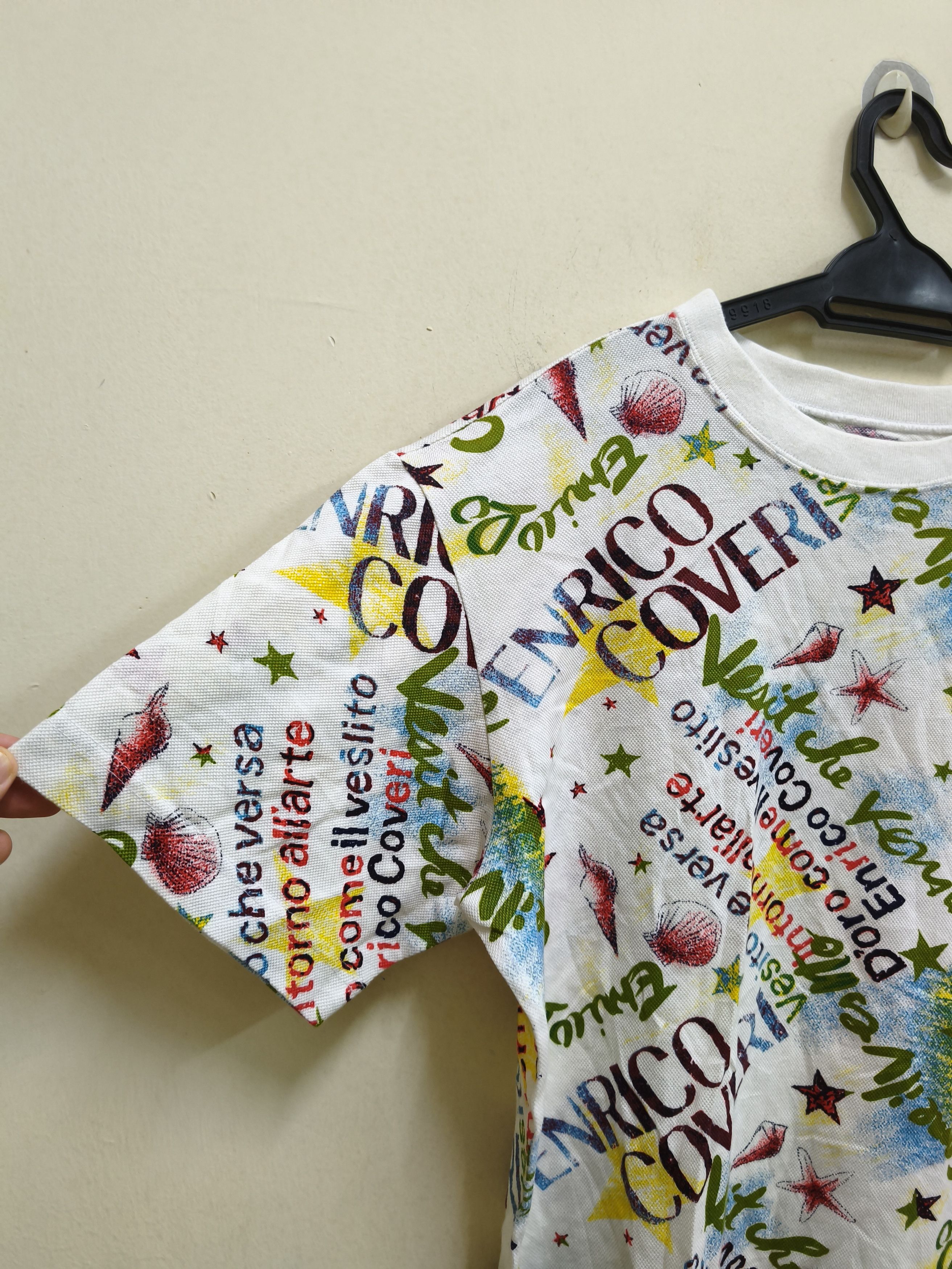 Enrico Coveri Rare Enrico Coveri Vesito che versa full print tees Size US M / EU 48-50 / 2 - 2 Thumbnail
