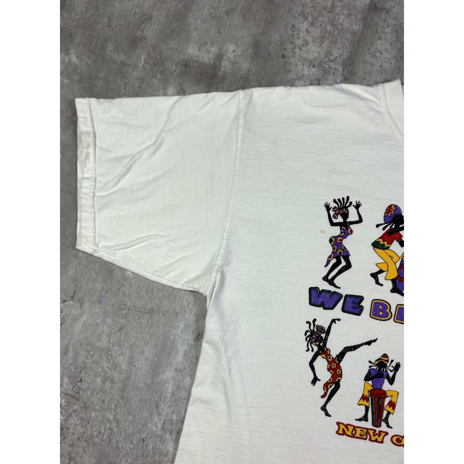 Gildan VINTAGE Jamaican 90s Frestival Party Graphic Tee XL White Gildan T-Shirt Men Crew Neck Short Sleeve Cotton Ring Spun Preshrunk Size US XL / EU 56 / 4 - 5 Thumbnail
