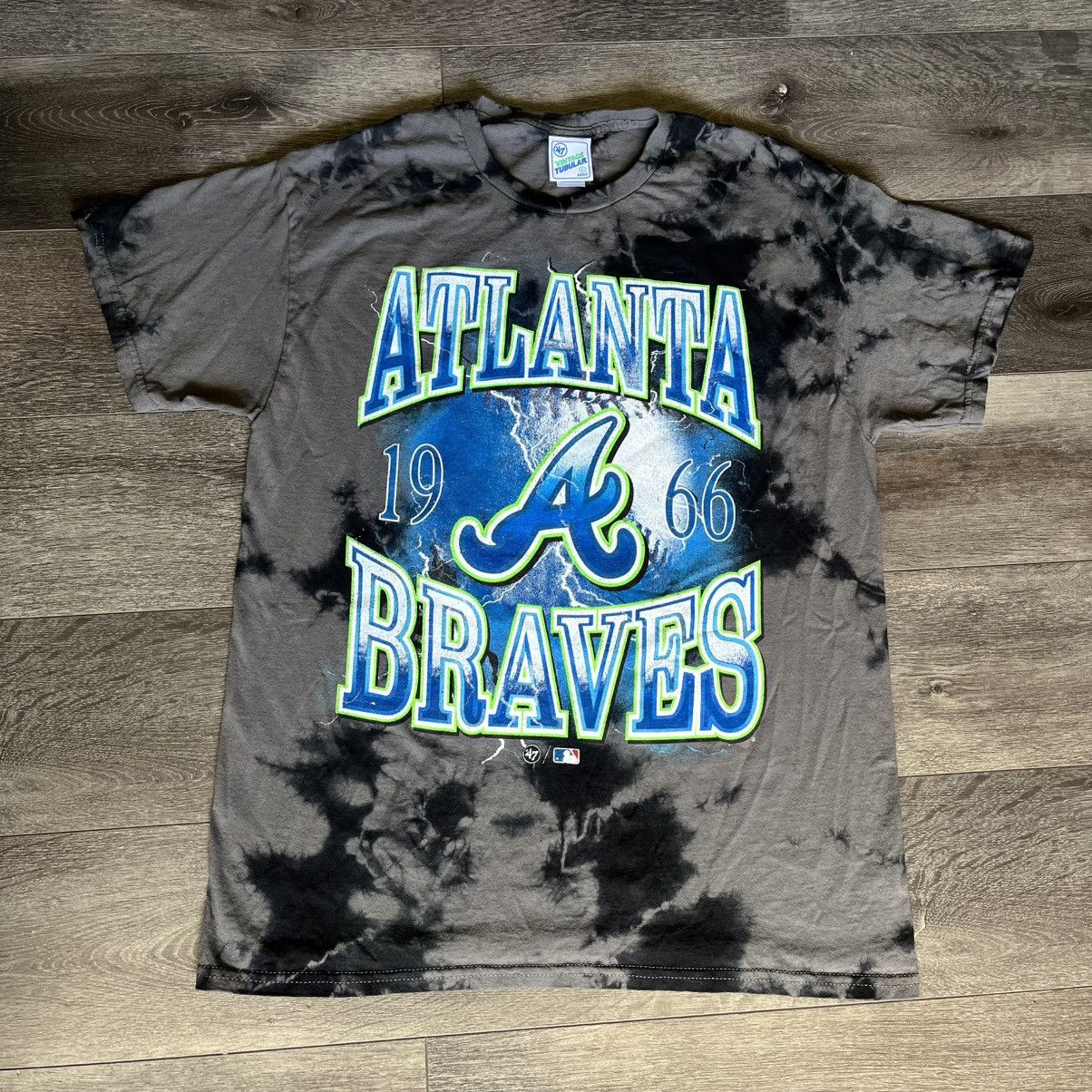 MLB Vintage Tubular MLB Atlanta Braves 47 Tie Dye Logo Tee Shirt Size US L / EU 52-54 / 3 - 1 Thumbnail