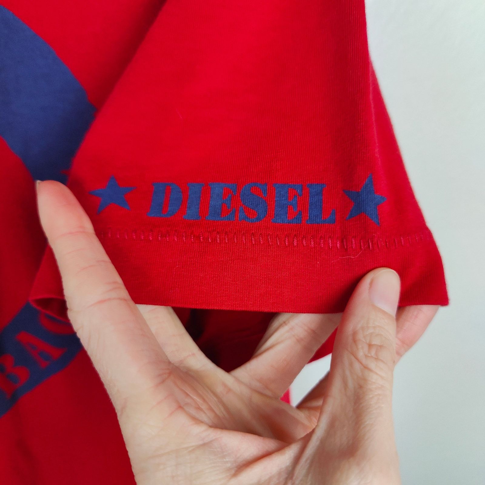 Diesel Diesel Graphic T-Shirt Mens Large Red Never Look Back Mohawk Size US L / EU 52-54 / 3 - 3 Thumbnail